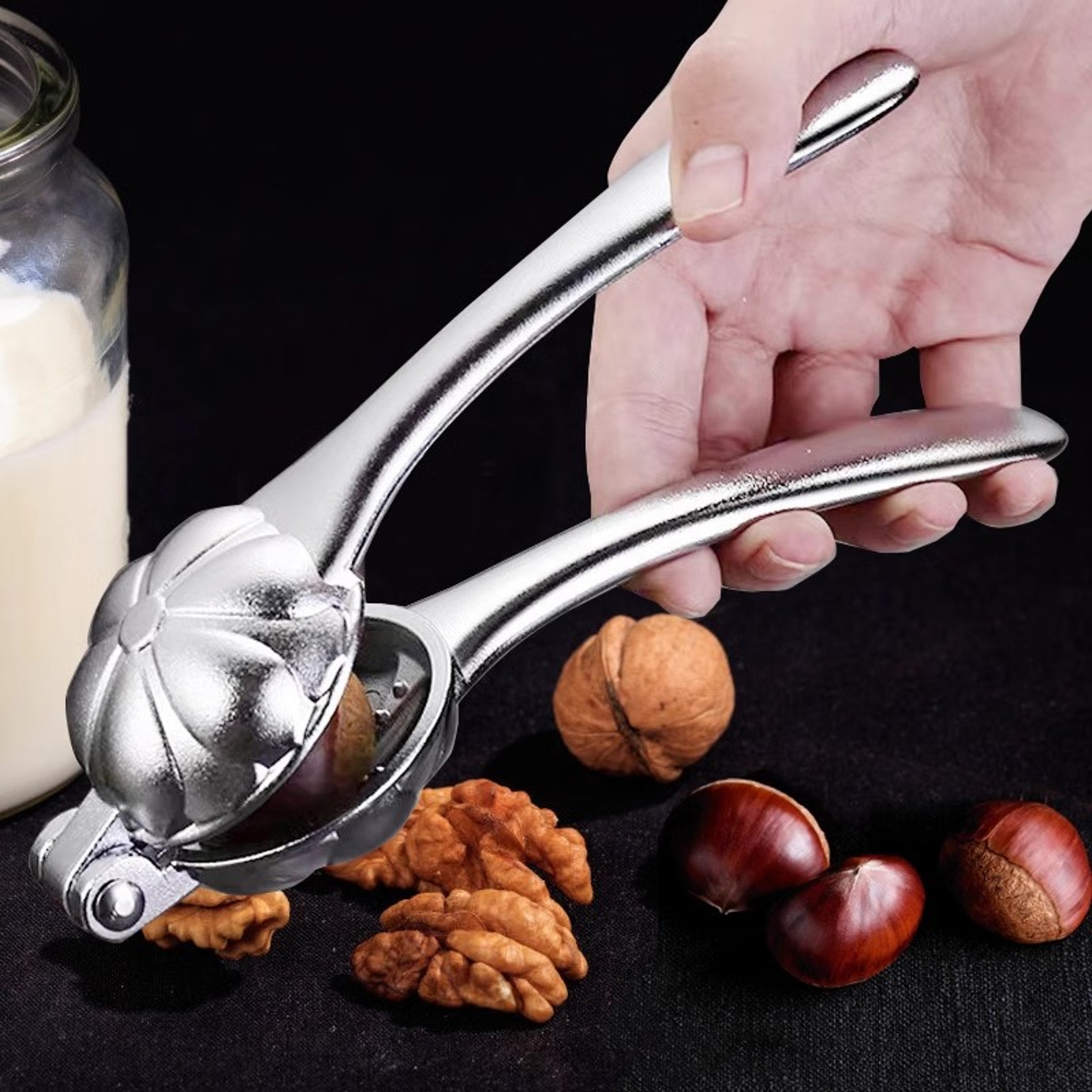 Easy Press Chestnut Cracker And Nut Cracker Tool For Walnuts Pecans And Chestnuts 1