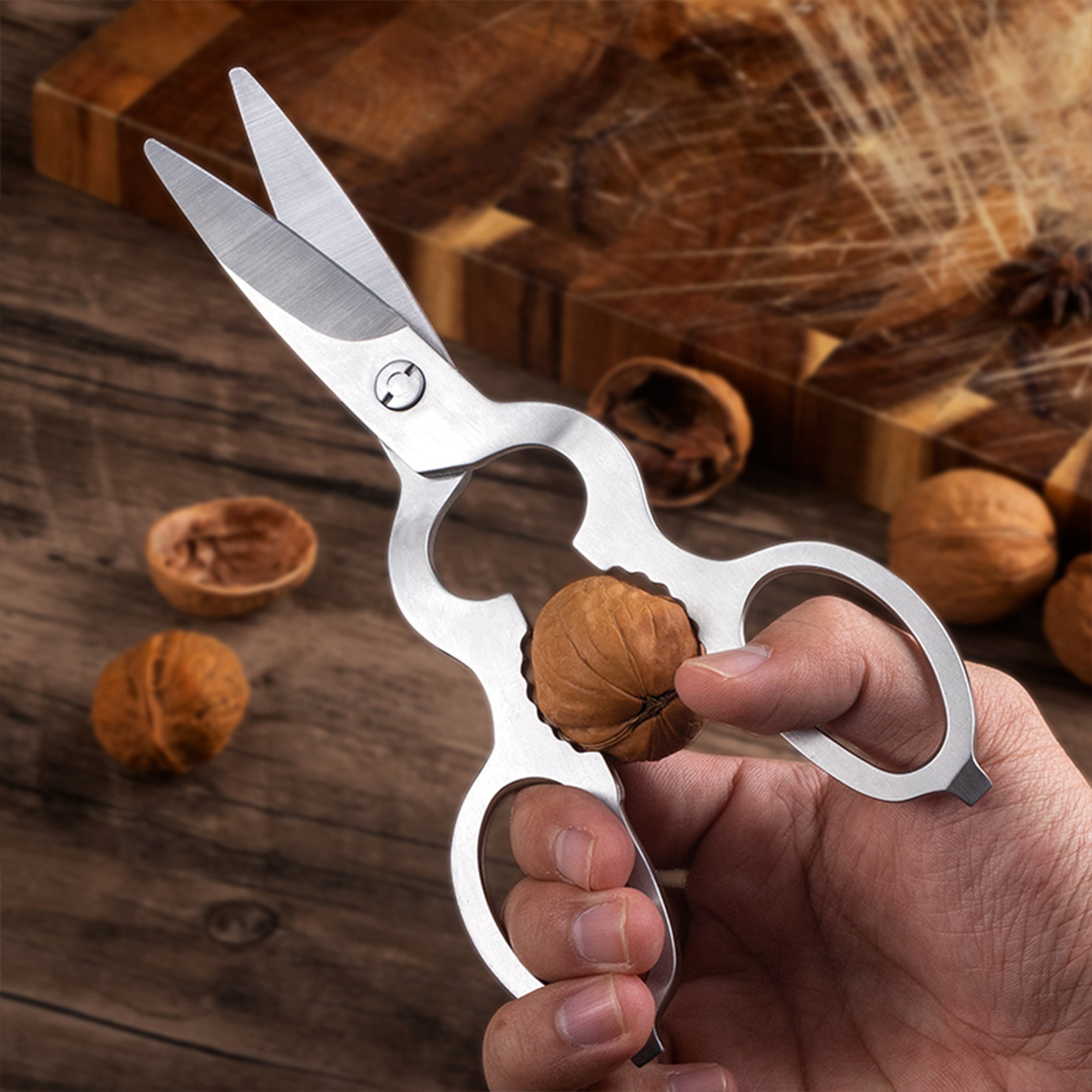 Heavy Duty Detachable Stainless Steel Kitchen Scissors for Meat, Chicken and Fish – view 6