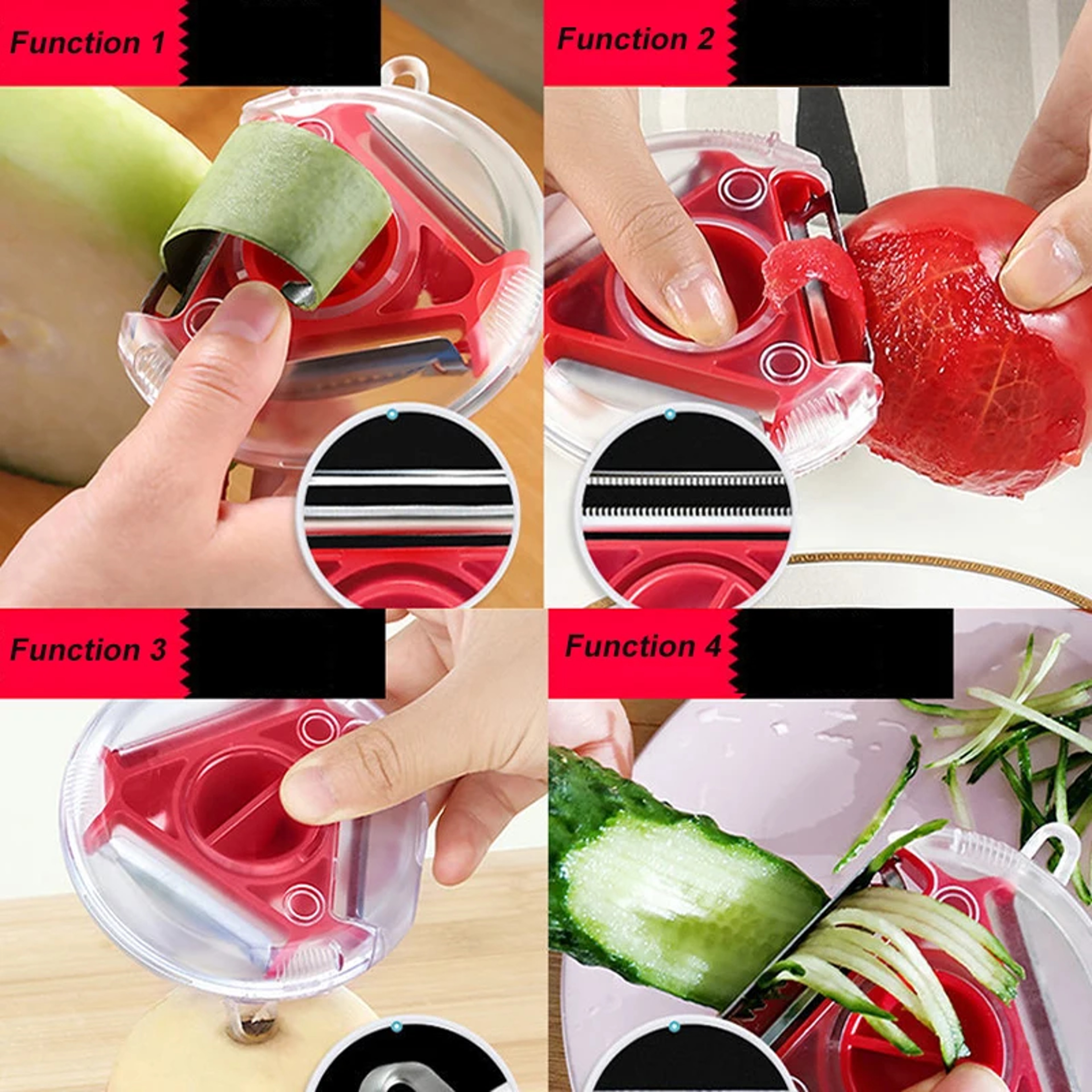 Premium Stainless Steel Vegetable Peeler & Fruit Peeler Multifunction Kitchen Tool – view 4