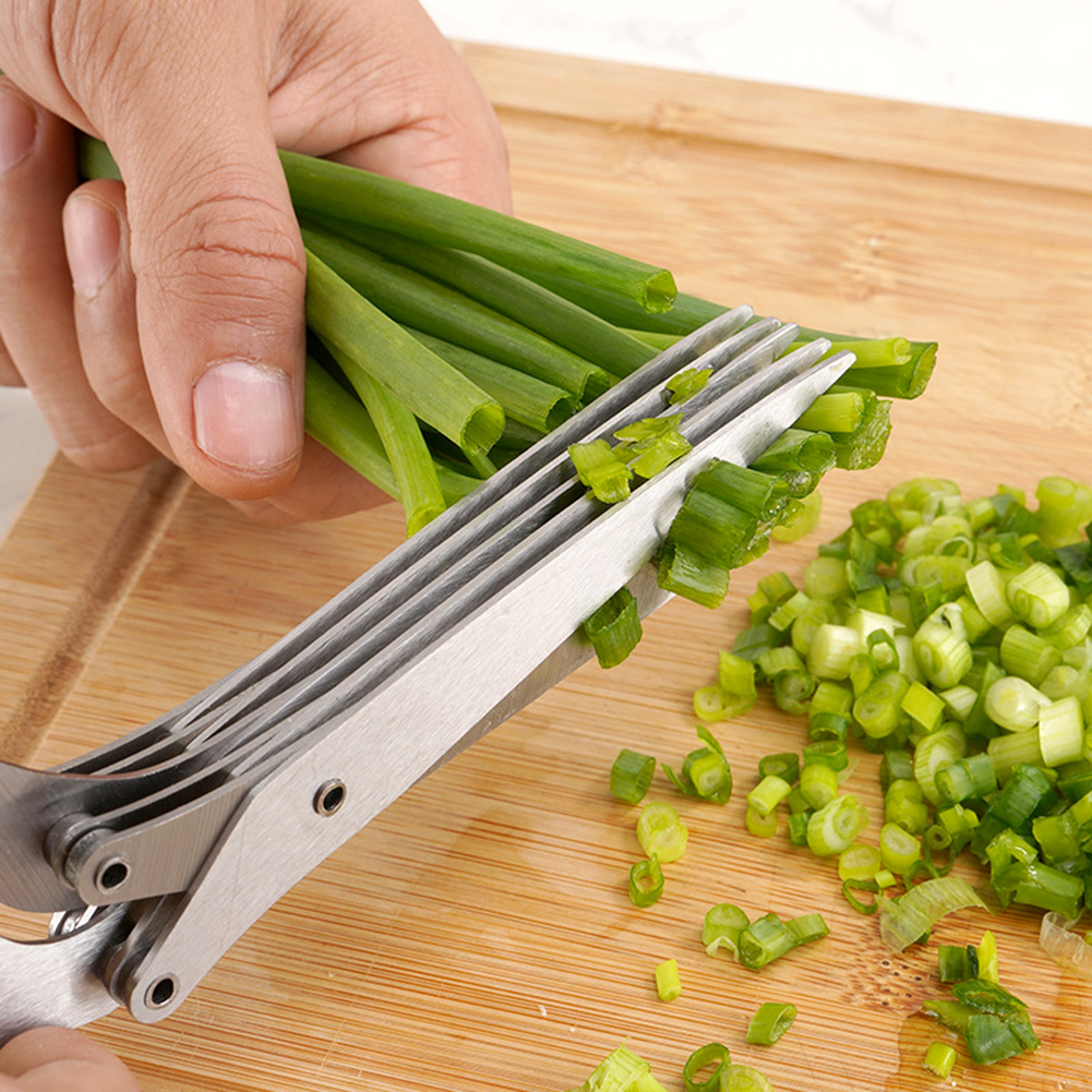 UltraSharp Herb  Vegetable Scissors Multi Layer Kitchen Cutter Shears 0