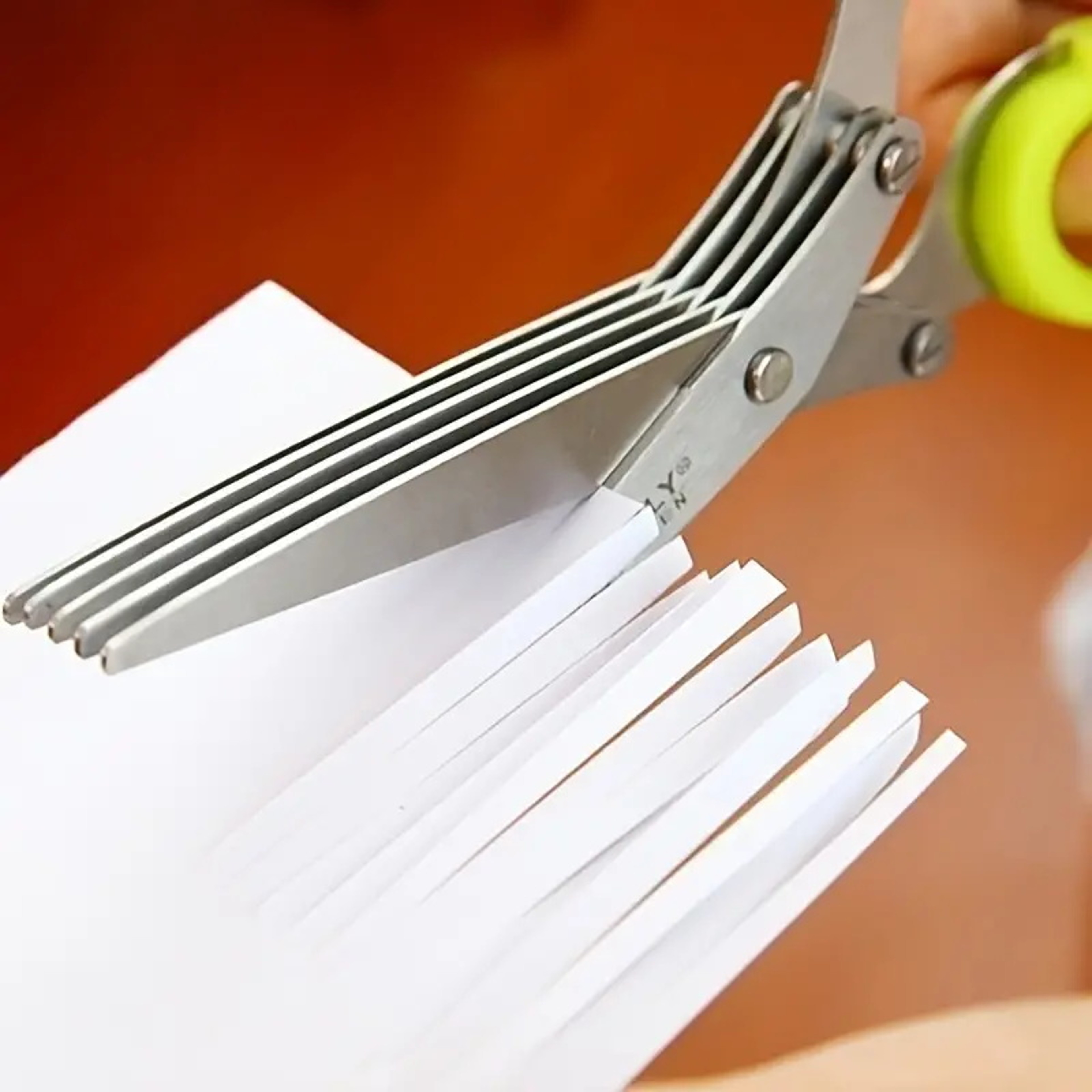 Premium Stainless Kitchen Herb & Vegetable Scissors Effortless Cutting Tool – view 3