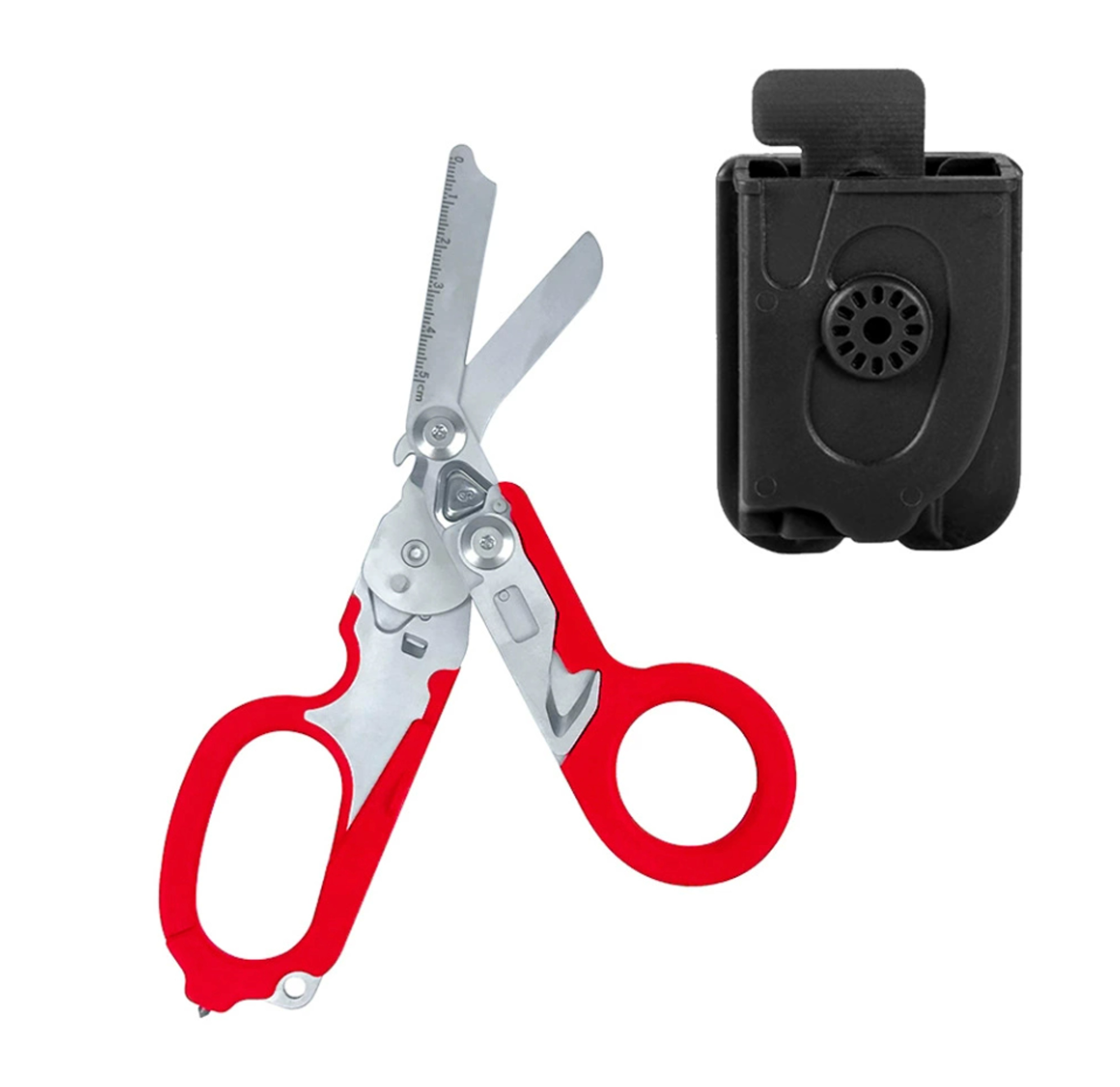 Tactical Emergency Response Shears  Trauma Scissors Multifunction Rescue Tool With Strap Cutter Gla 7