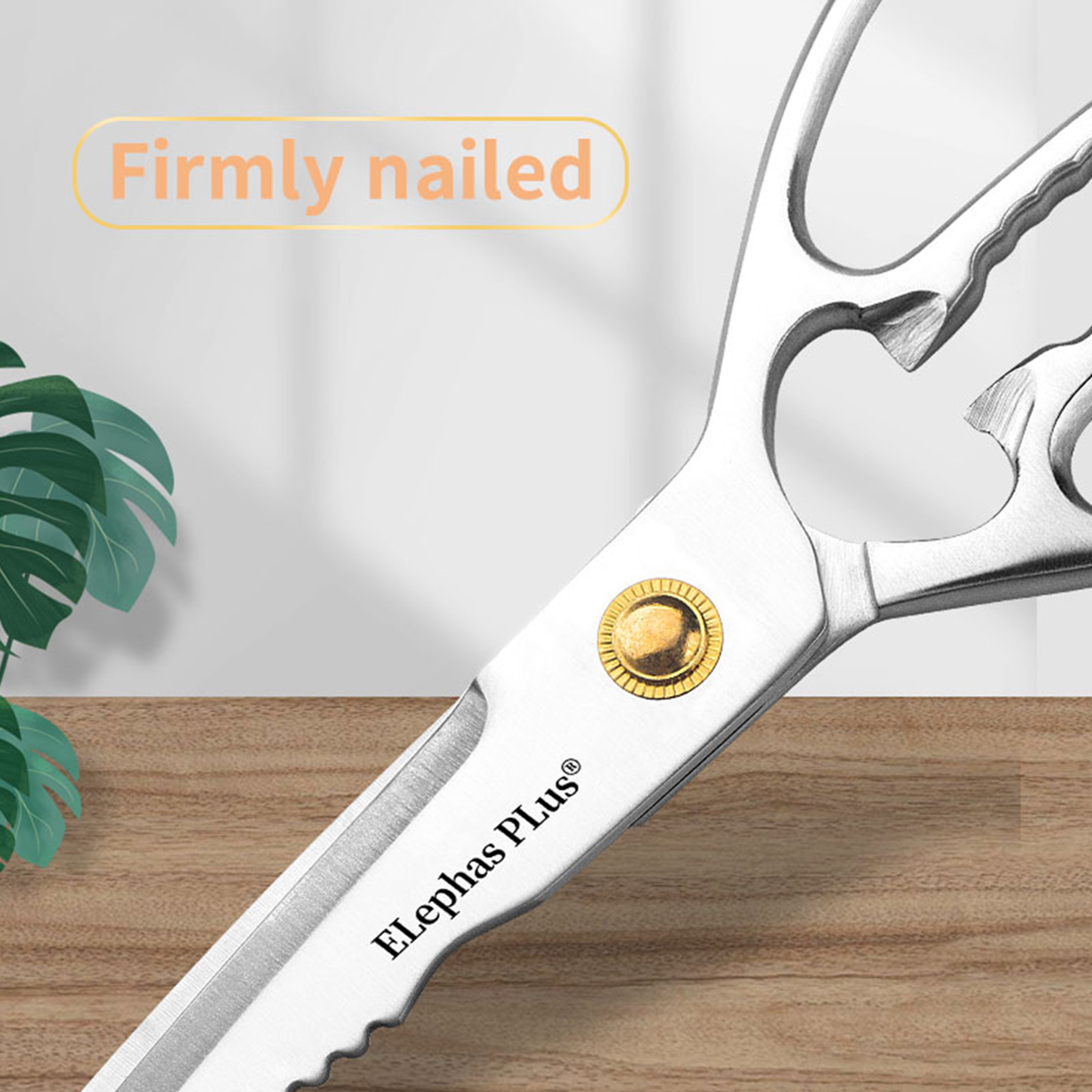Heavy Duty Kitchen Shears Premium Stainless Steel Bone Cutting & Multi Purpose Food Prep Scissors – view 6