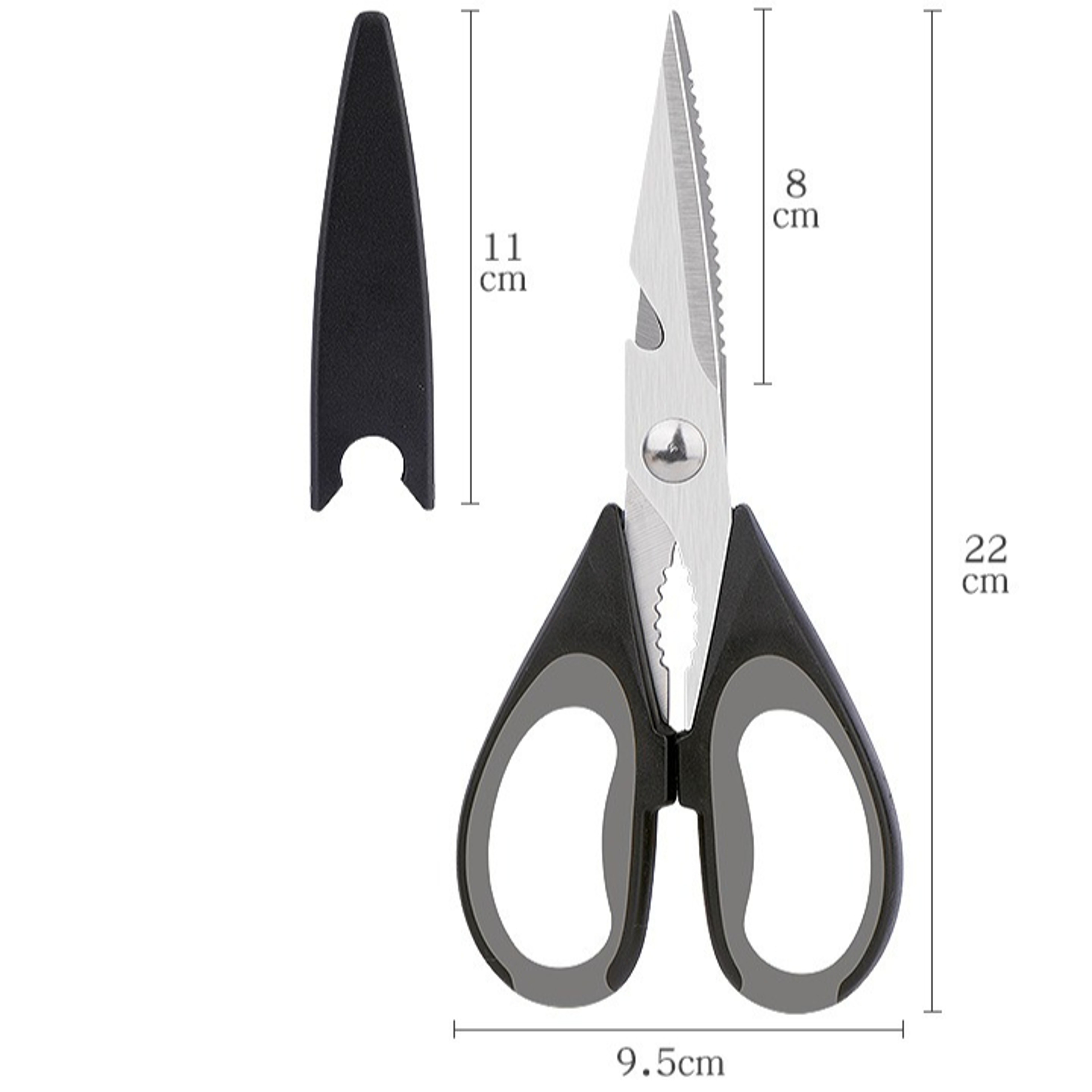 Premium Heavy Duty Stainless Steel Kitchen Shears Multi Function Poultry Bone  Fish Cutter 1