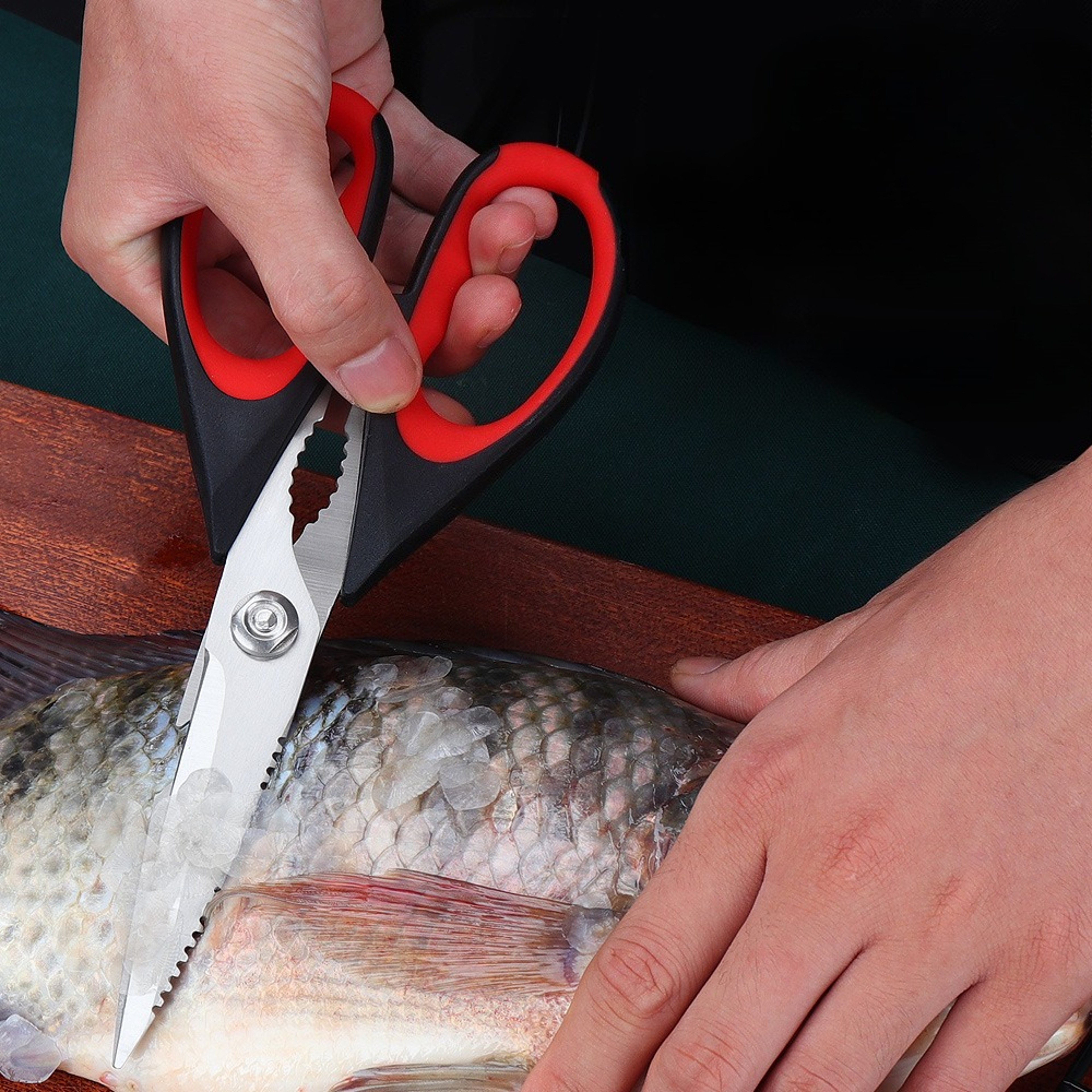 Premium Heavy Duty Stainless Steel Kitchen Shears Multi Function Poultry Bone  Fish Cutter 3