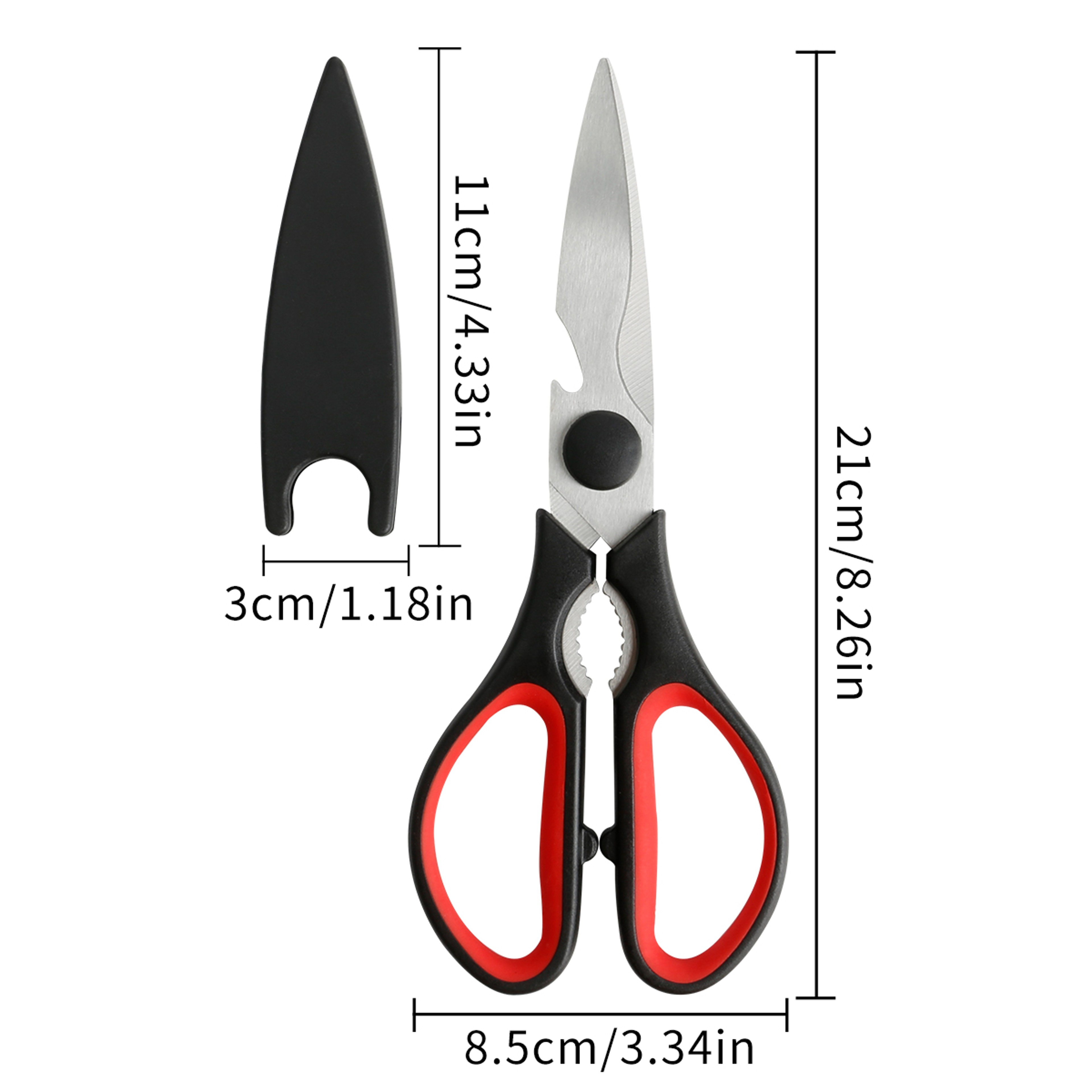 Heavy Duty Kitchen Shears For Chicken Fish Bones And Everyday Meal Prep 5