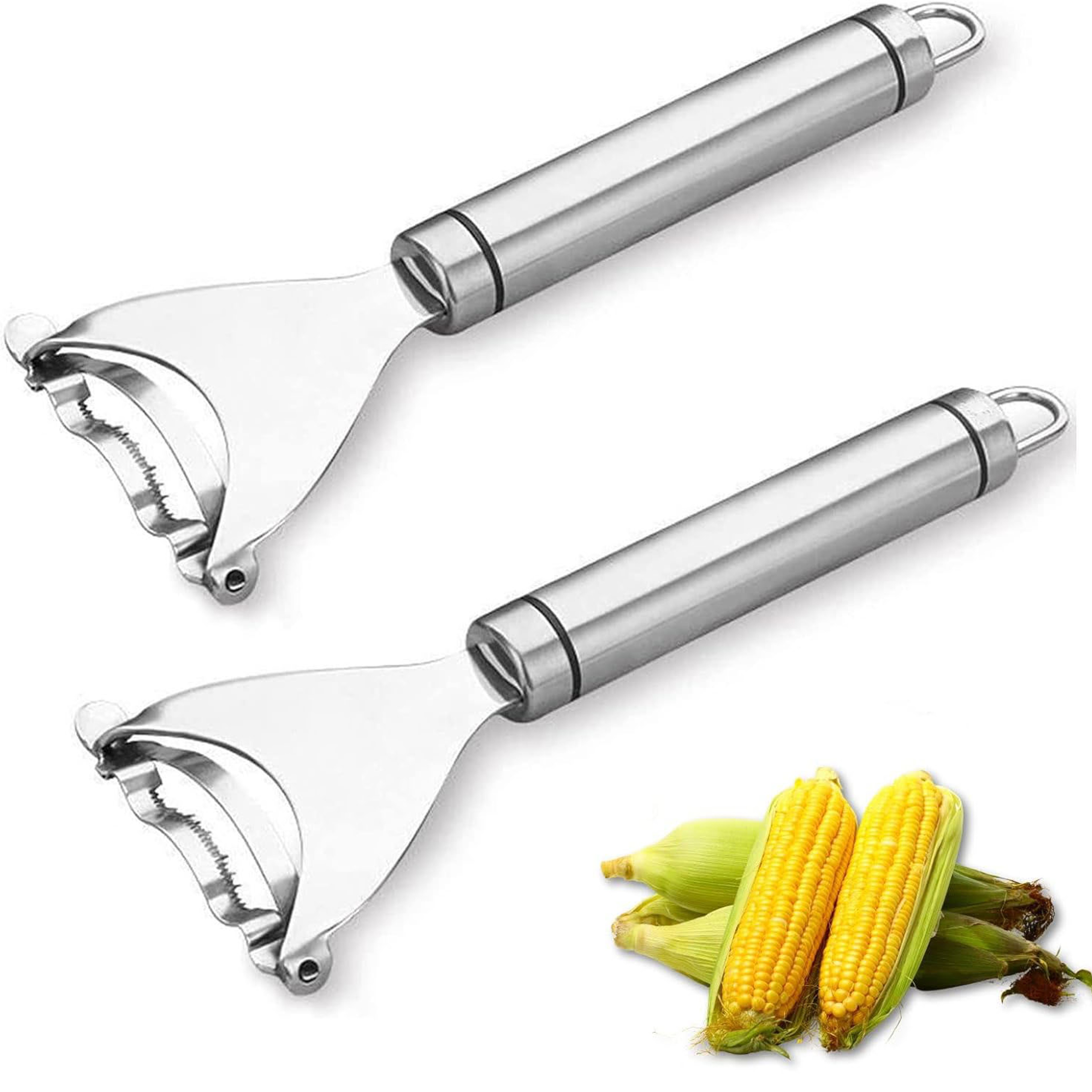 Stainless Steel Corn Peeler  Corn Cob Stripper Tool Ergonomic Corn Kernel Remover For Quick  Clean  0