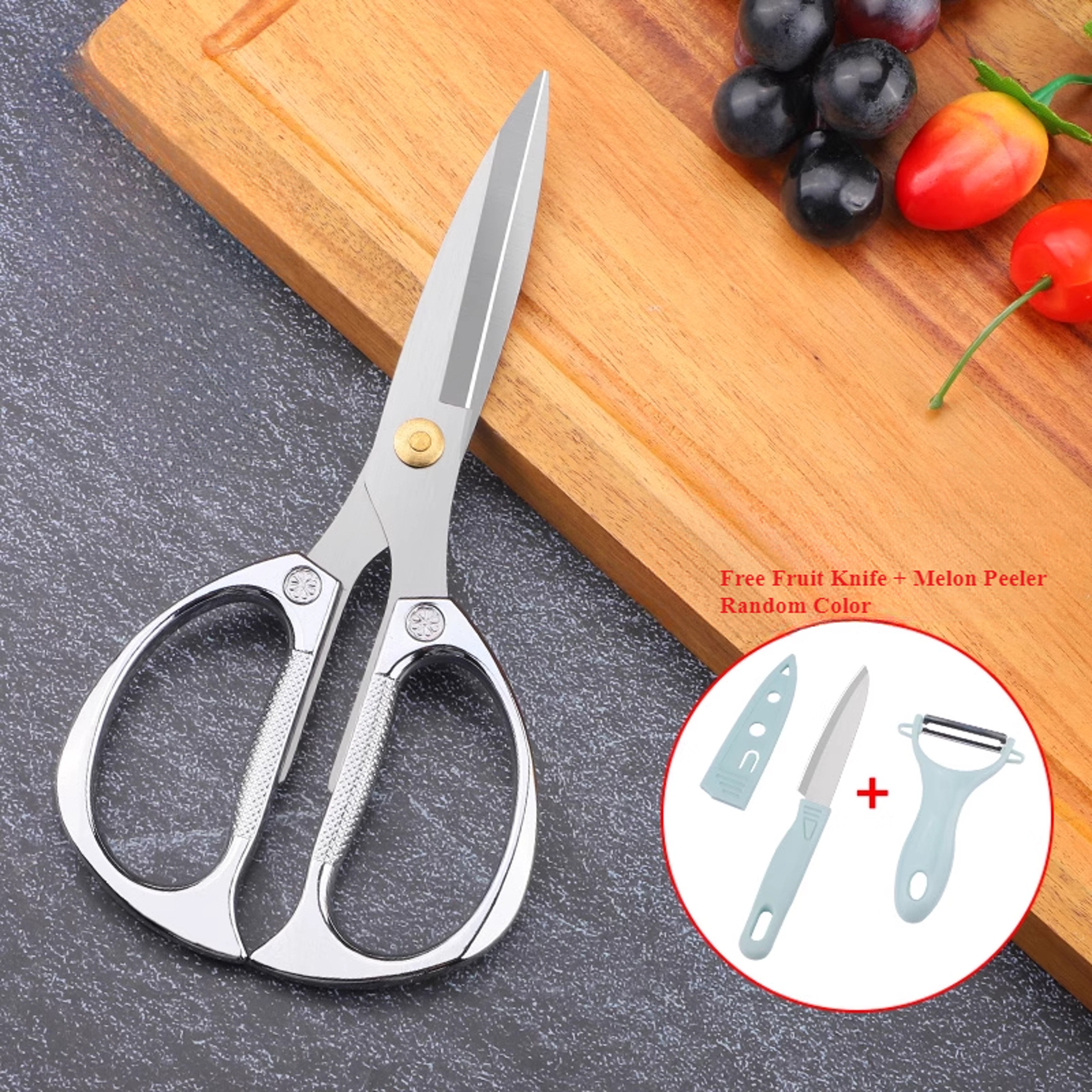 Heavy Duty Stainless Steel Kitchen Shears For Chicken Bones Seafood  Everyday Food Prep 7
