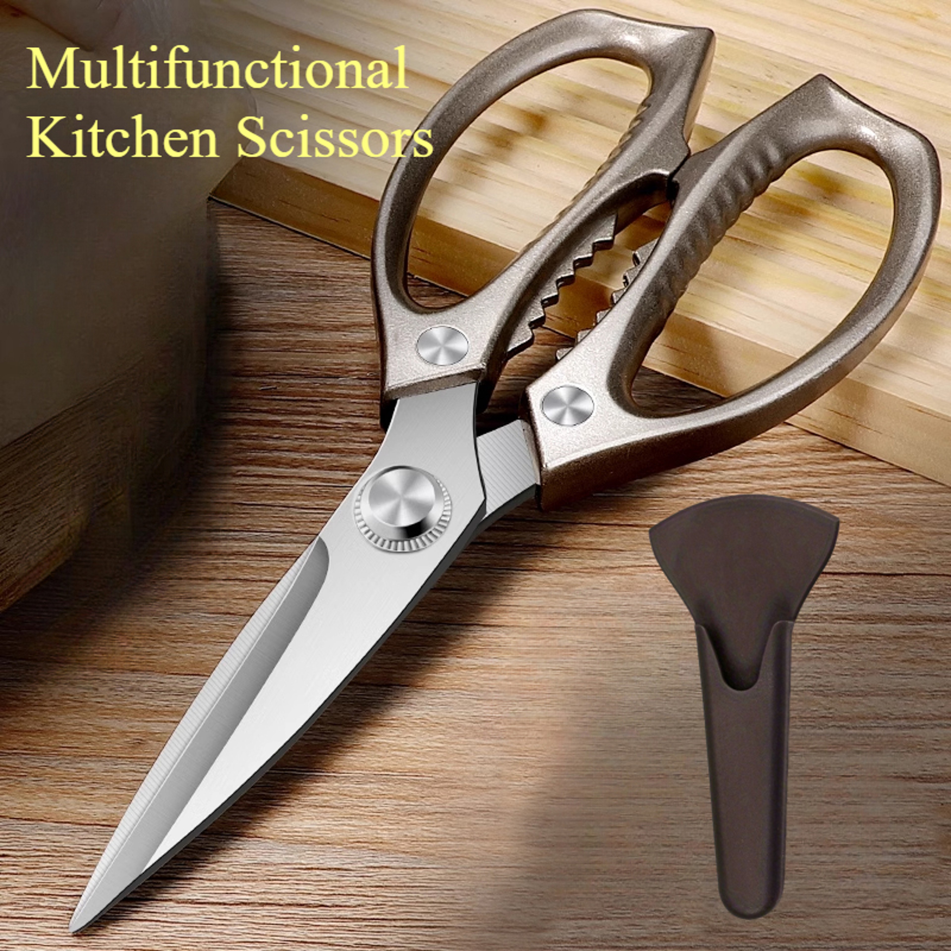 Magnetic Heavy Duty Poultry  Bone Cutting Kitchen Shears 0