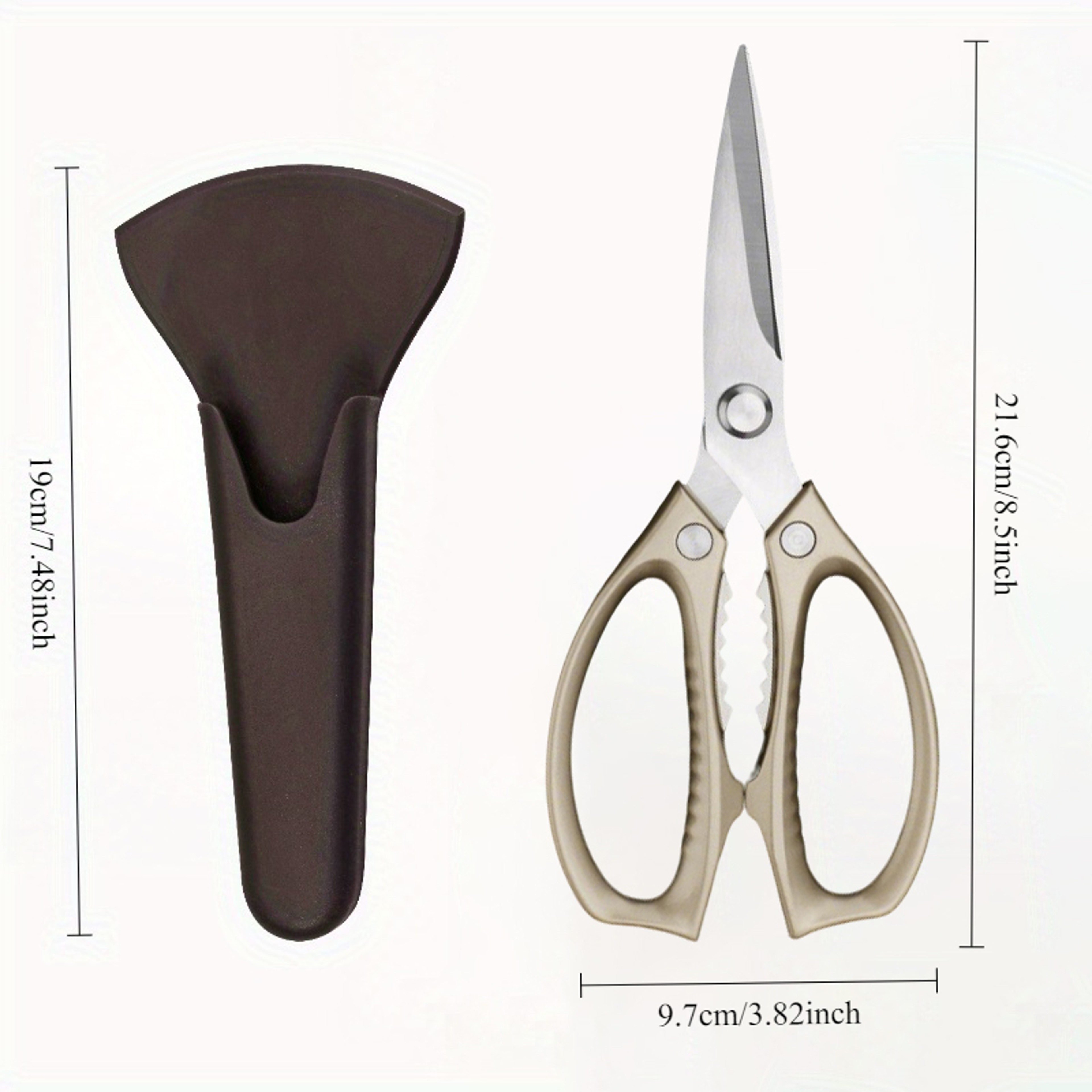 Magnetic Heavy Duty Poultry  Bone Cutting Kitchen Shears 2