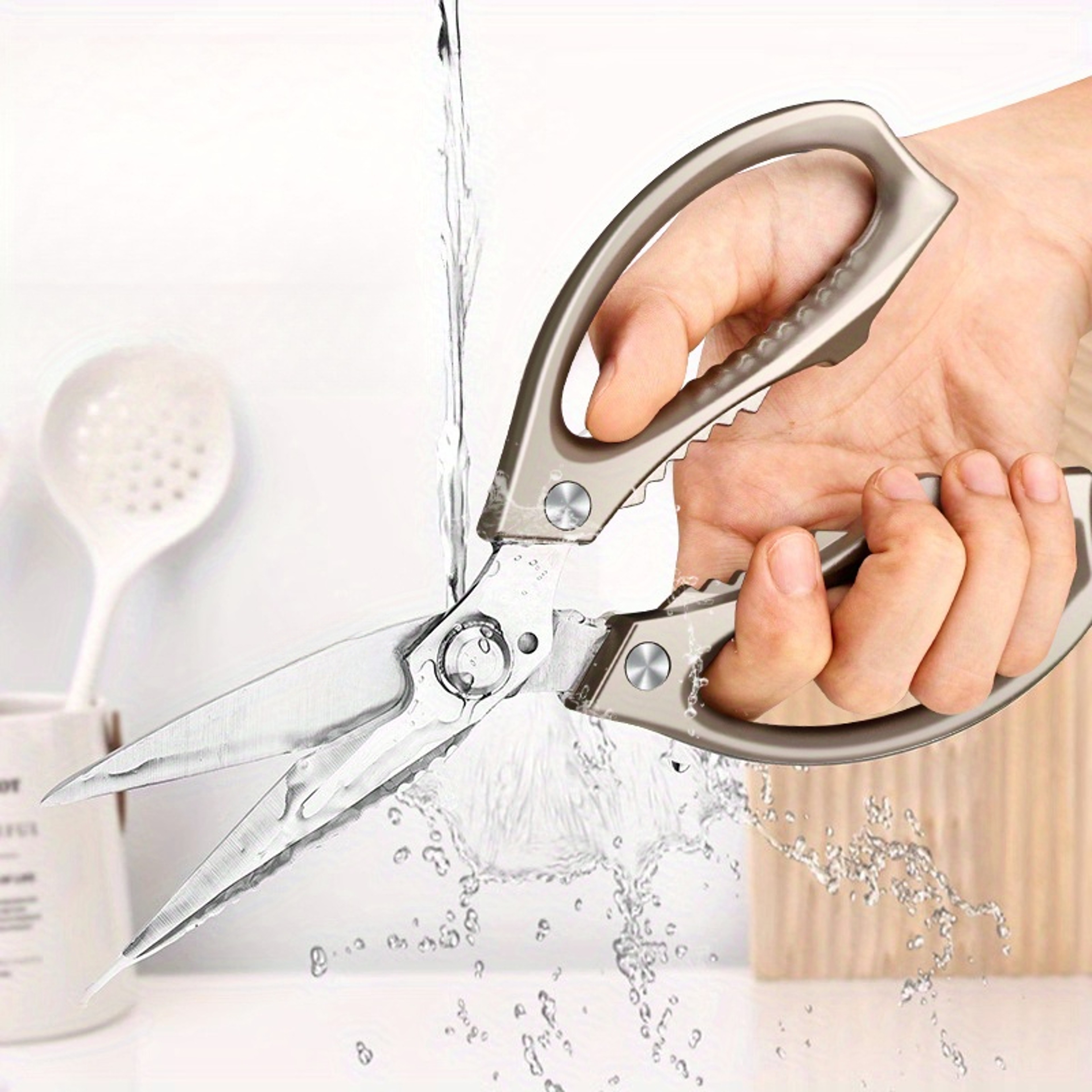 Magnetic Heavy Duty Poultry  Bone Cutting Kitchen Shears 5