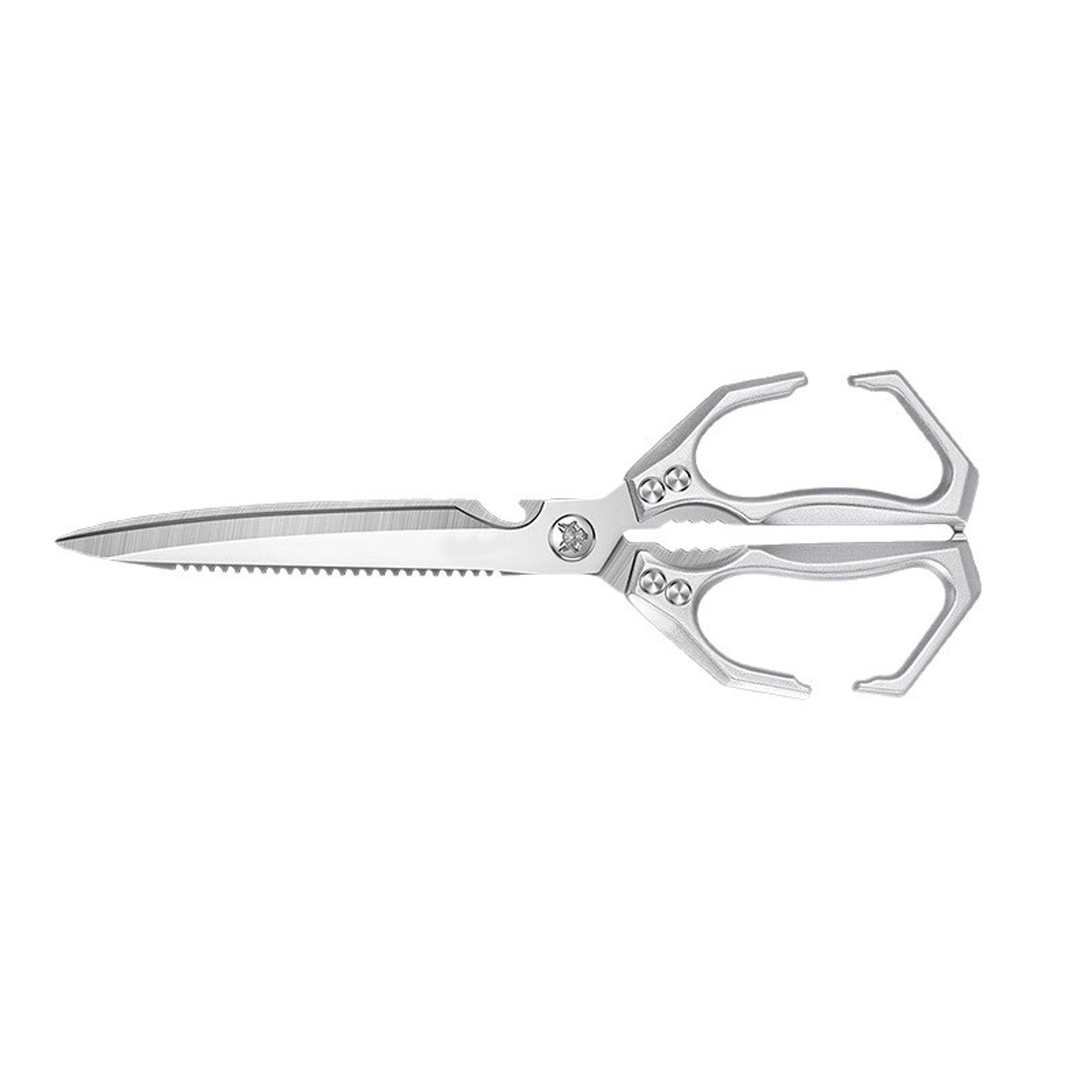 Extra Long Stainless Steel BBQ Scissors Heavy Duty Kitchen Food Shears For Meat  Grilling 0