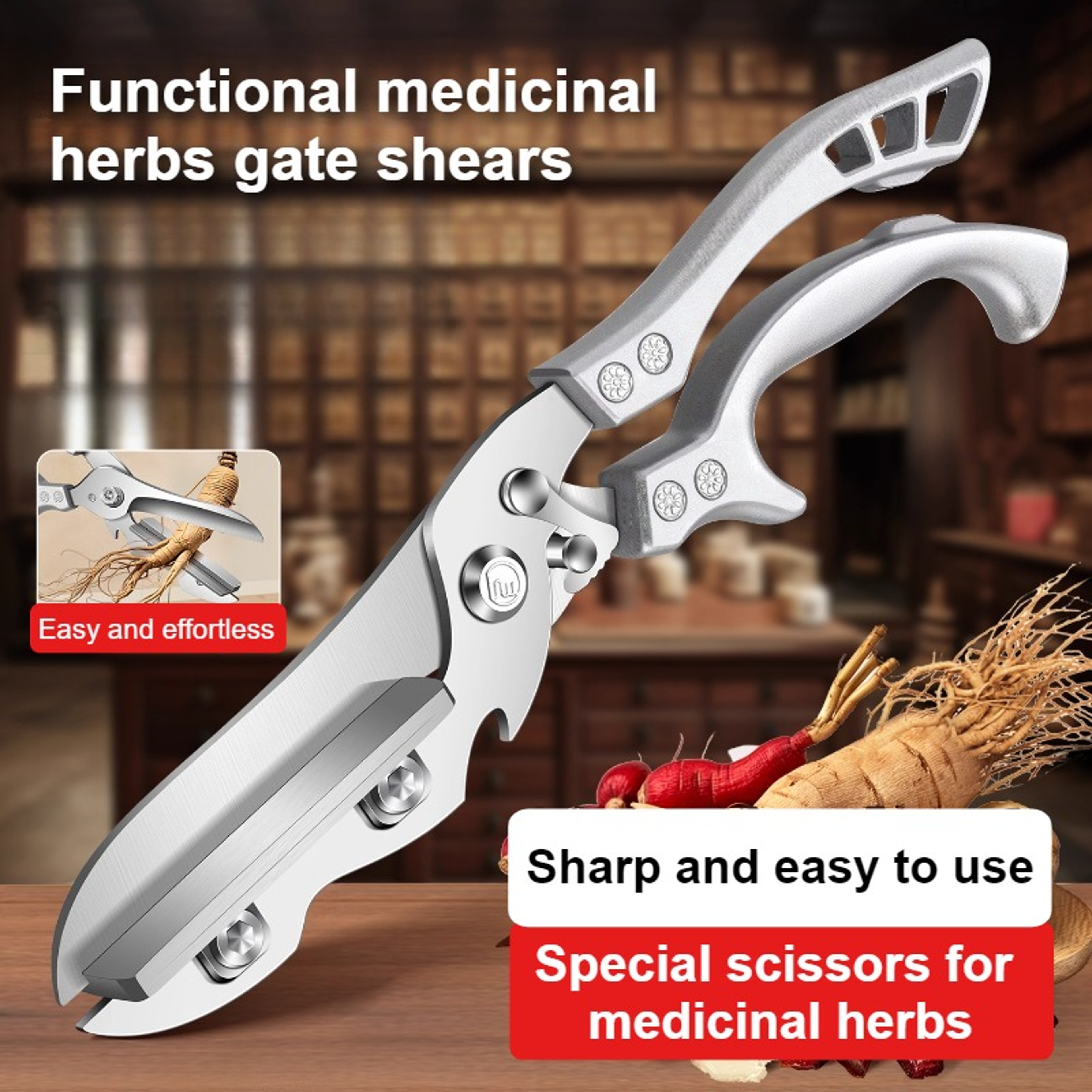 PrecisionCut Stainless Steel Kitchen Scissors For Herbs Poultry  Everyday Food Prep 1