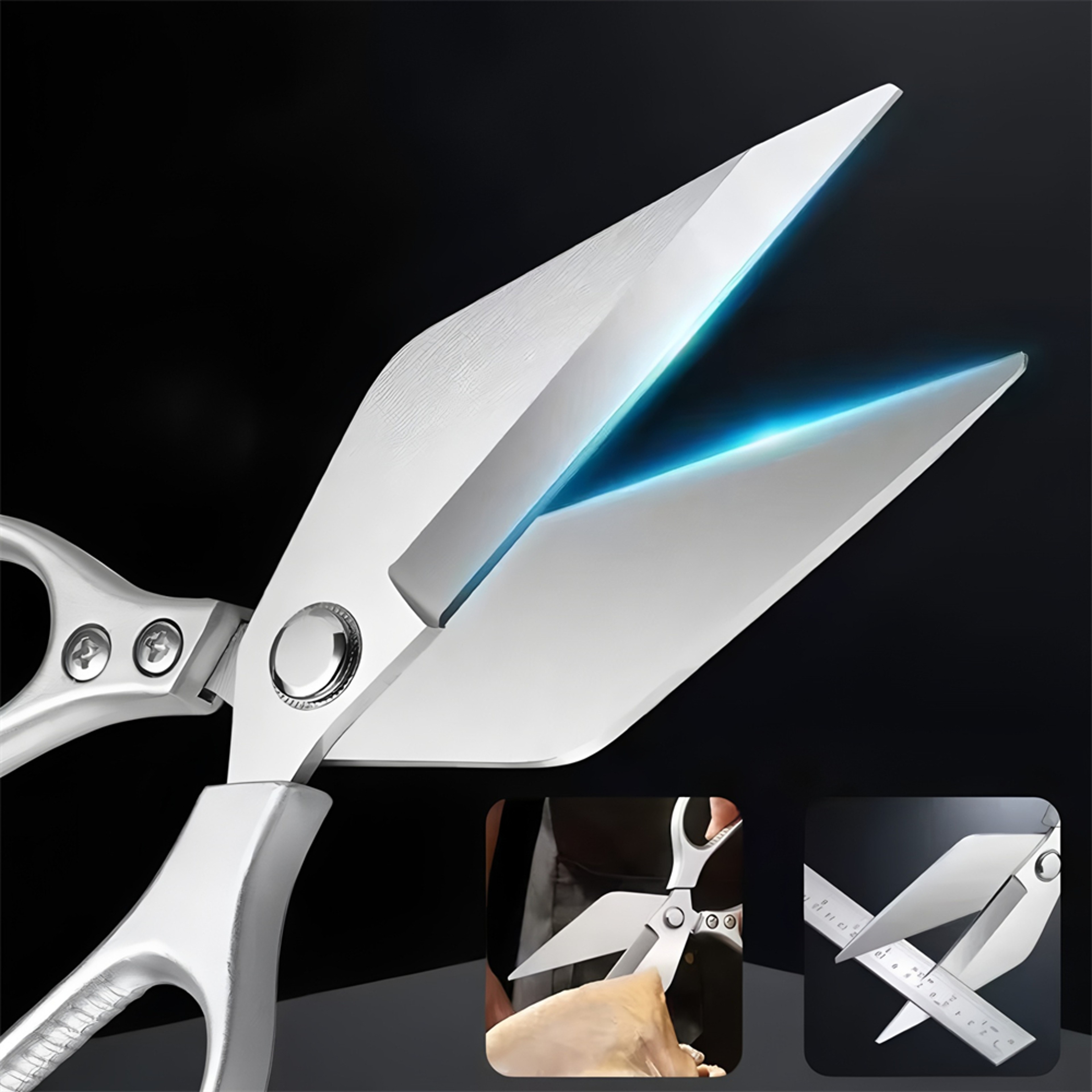 Professional Stainless Steel Kitchen Shears Multifunctional Poultry & Vegetable Cutting Scissors – view 5