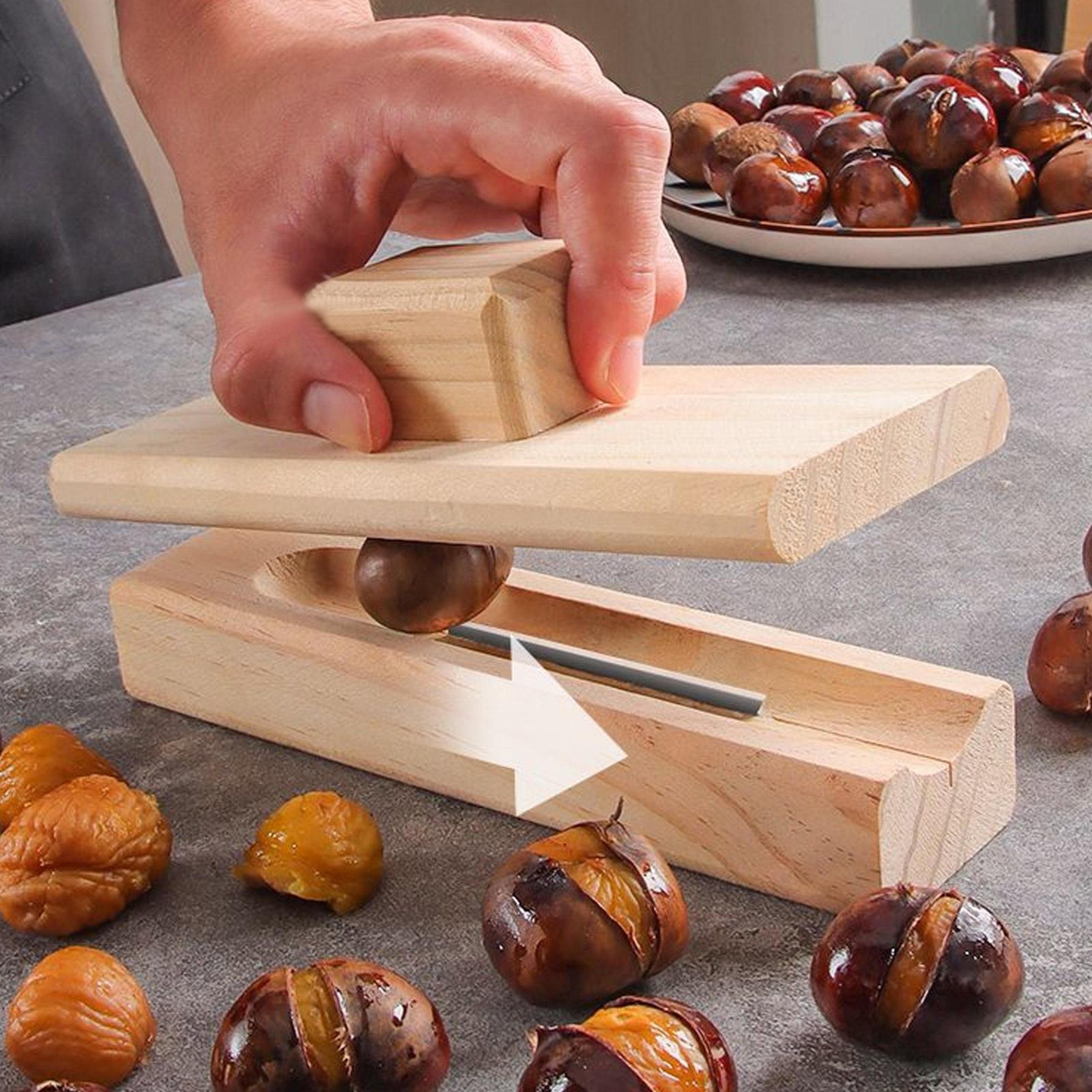 Premium Stainless Steel Chestnut Cutter & Nut Cracker Tool – view 5
