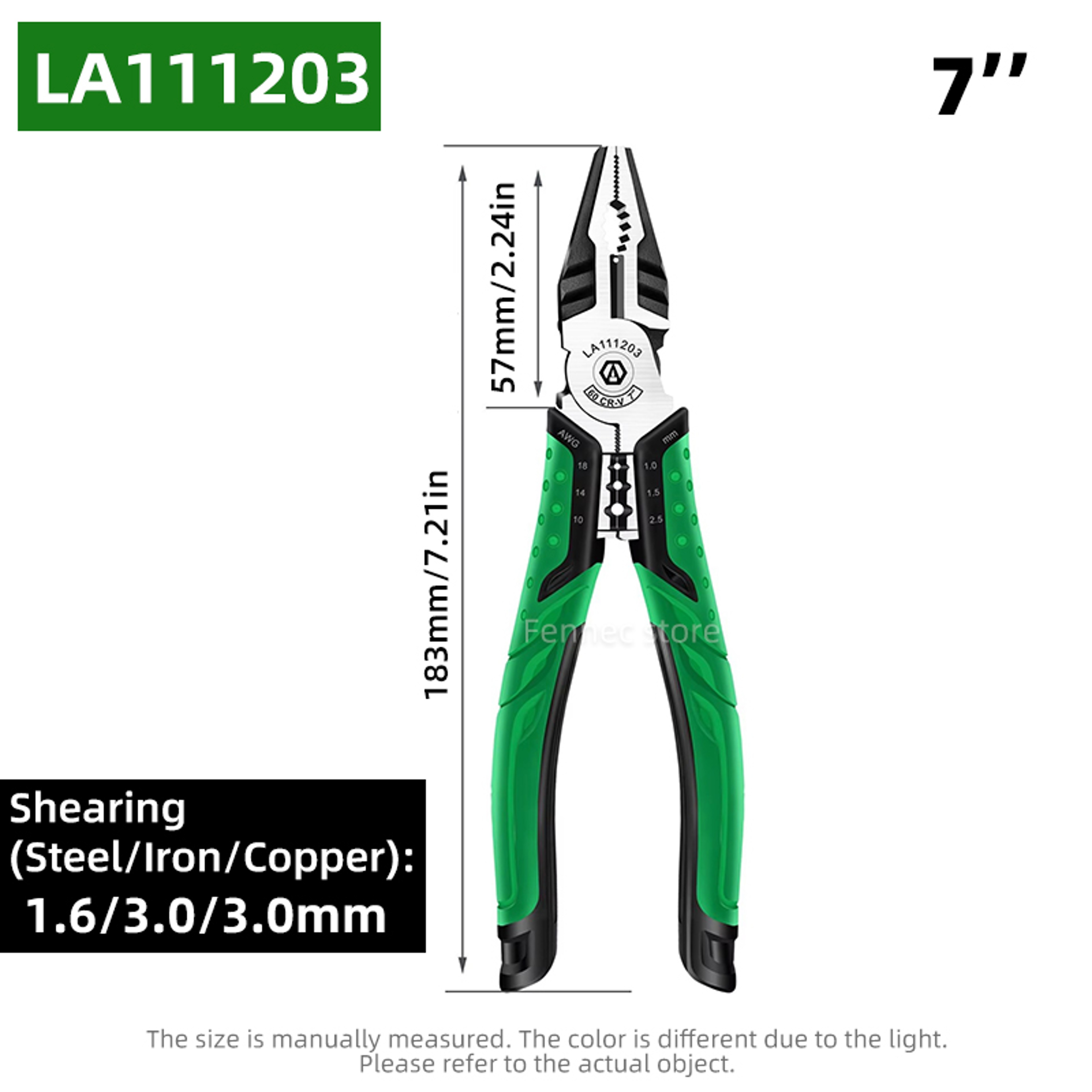 Wire Stripper Pliers MultiFunction Cutter  Long Nose Electrician Tool 3