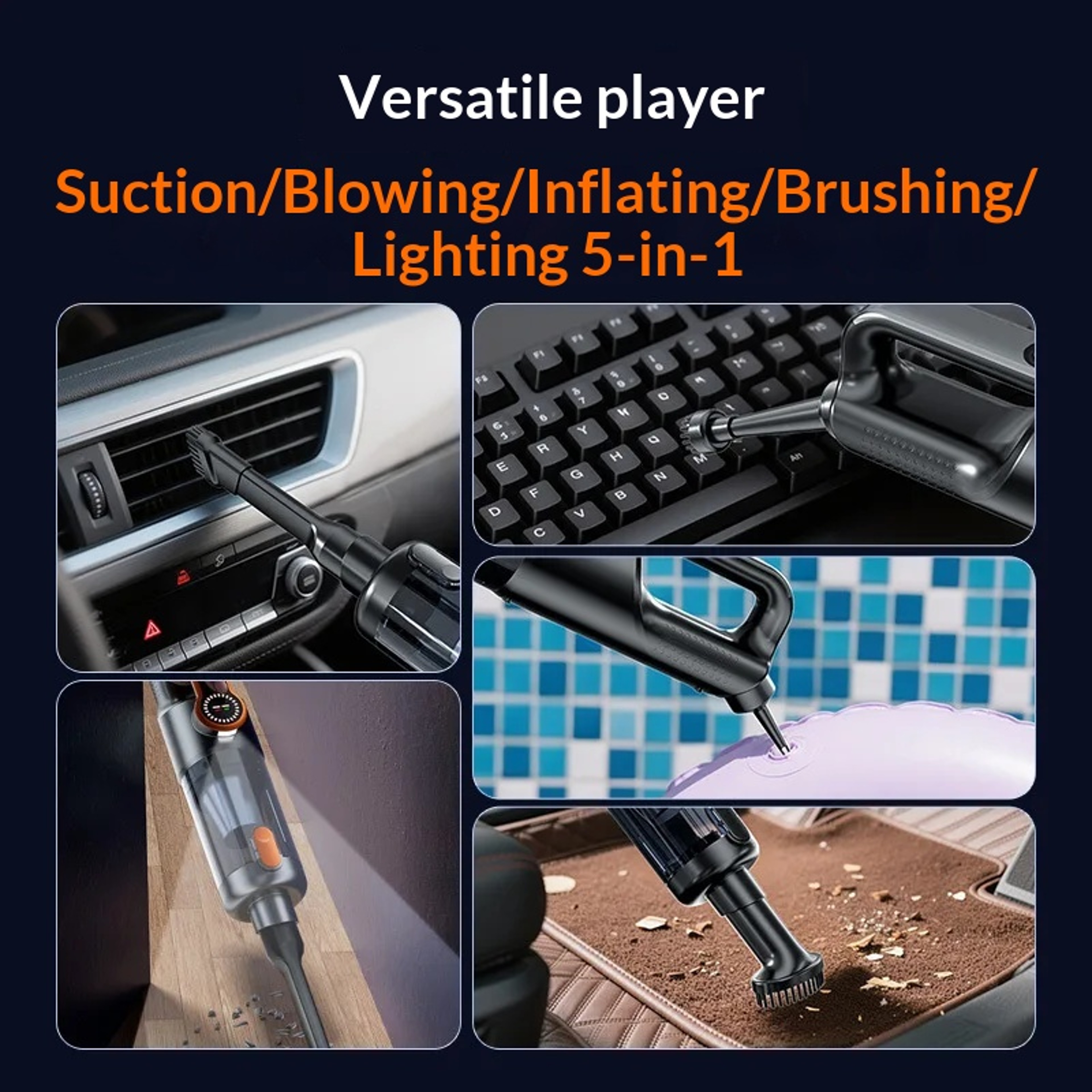 TurboClean Pro Cordless Car Vacuum Cleaner With Powerful Suction 1