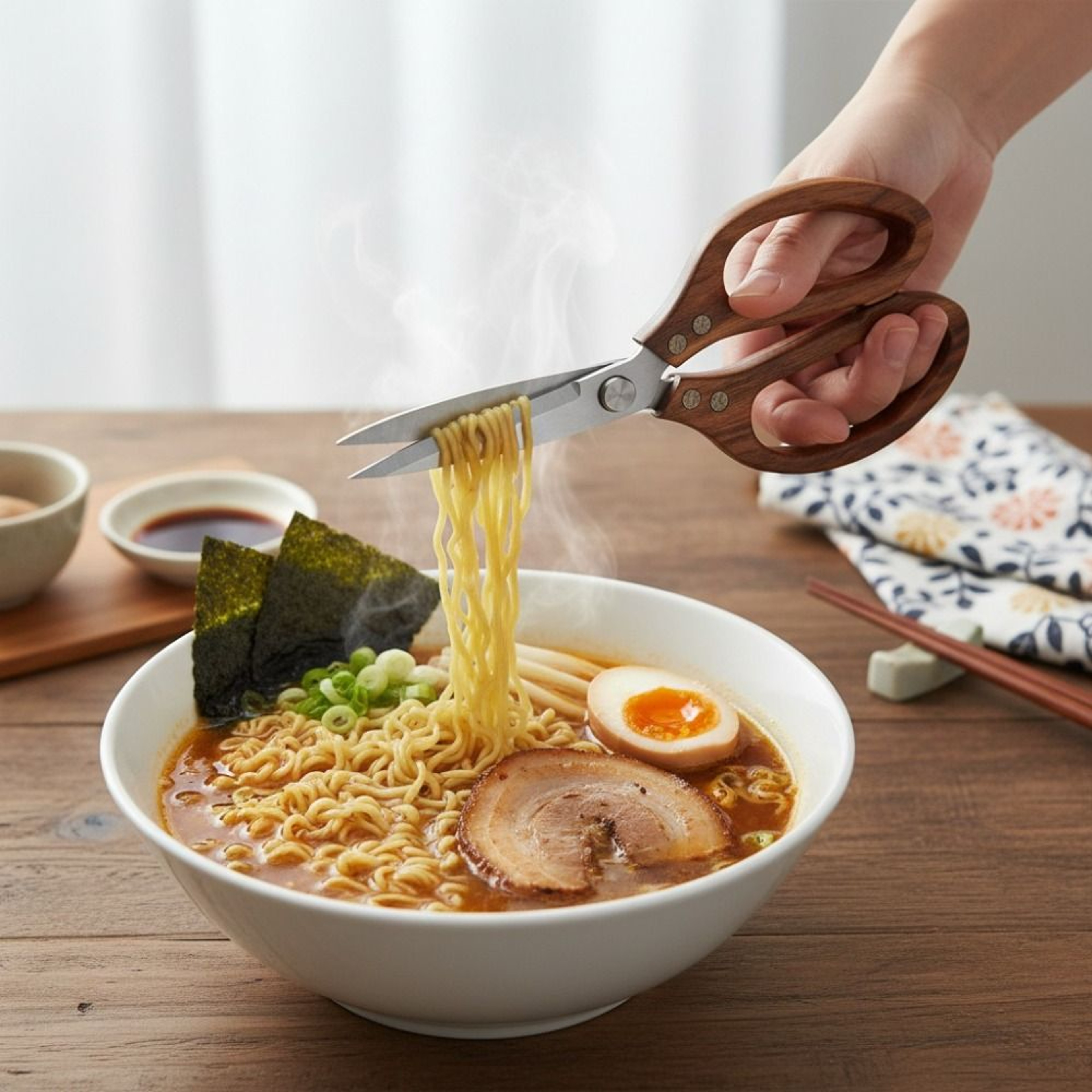WoodGrip Pro Heavy Duty Kitchen Shears Stainless Steel Kitchen Scissors for BBQ, Meat & Noodles – view 1