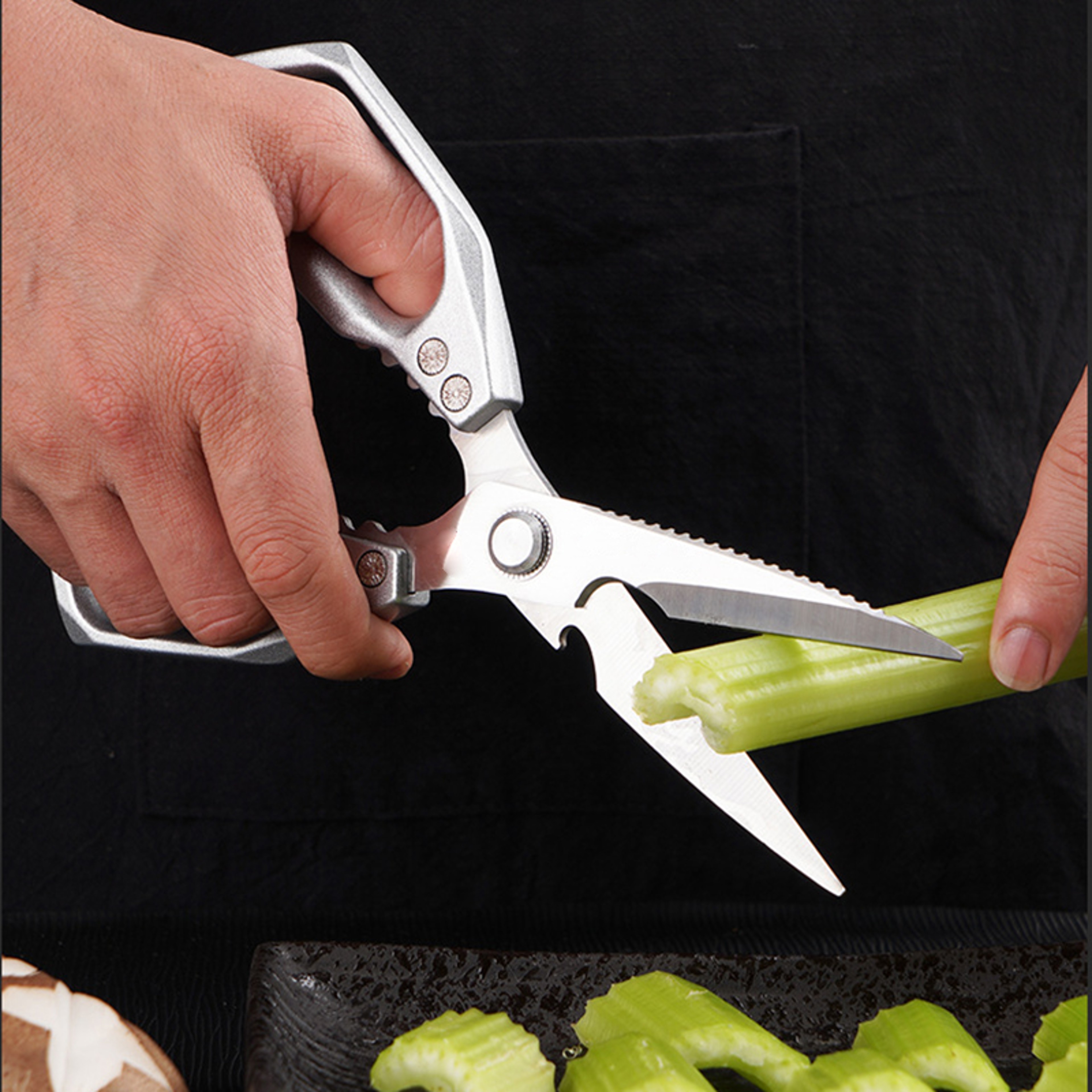 PrecisionCut Heavy Duty Kitchen Shears Stainless Steel Poultry Scissors For Chicken Fish  Meal Prep 1