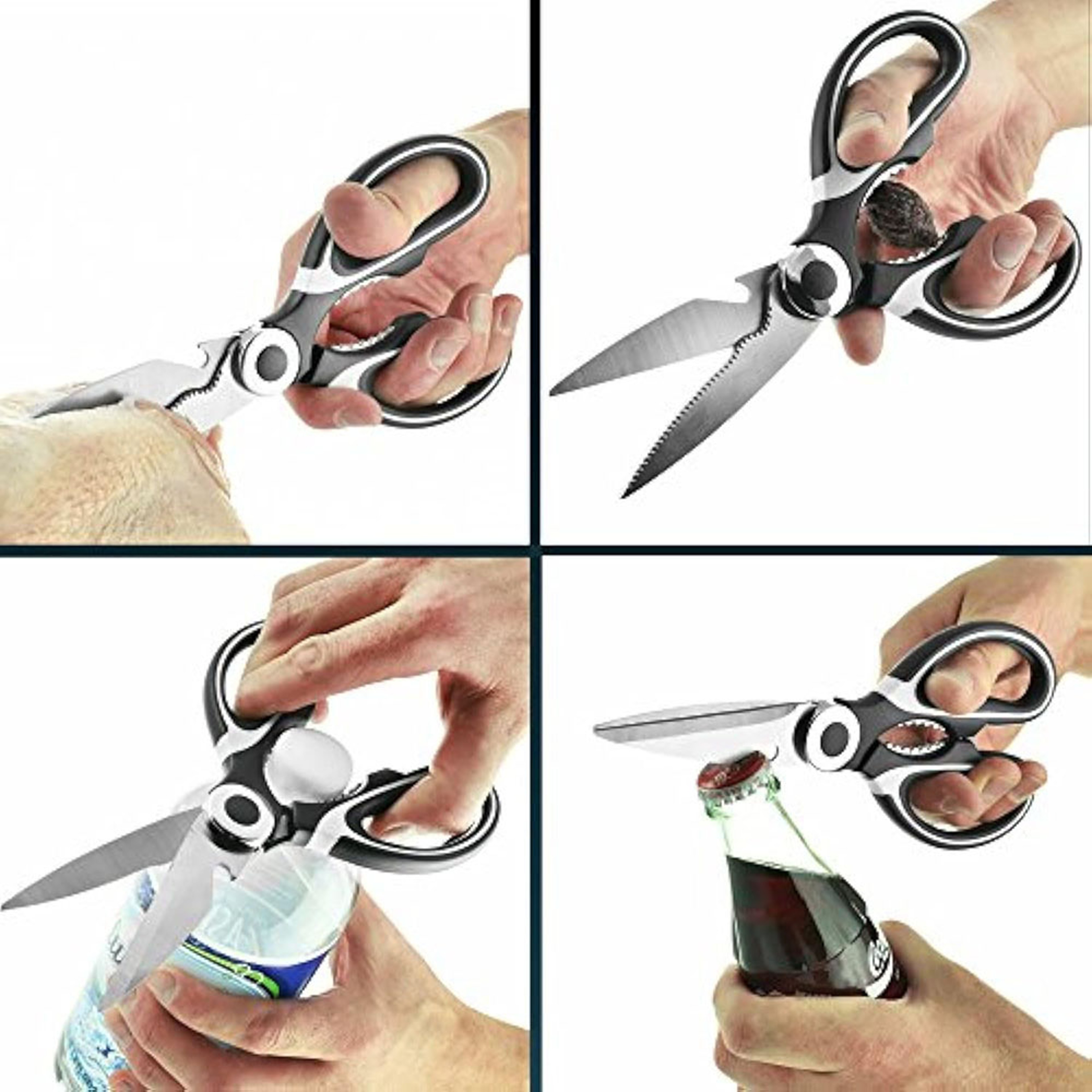 Heavy Duty Multipurpose Kitchen Shears  Ultra Sharp Stainless Steel Scissors With Bonus Seafood She 1