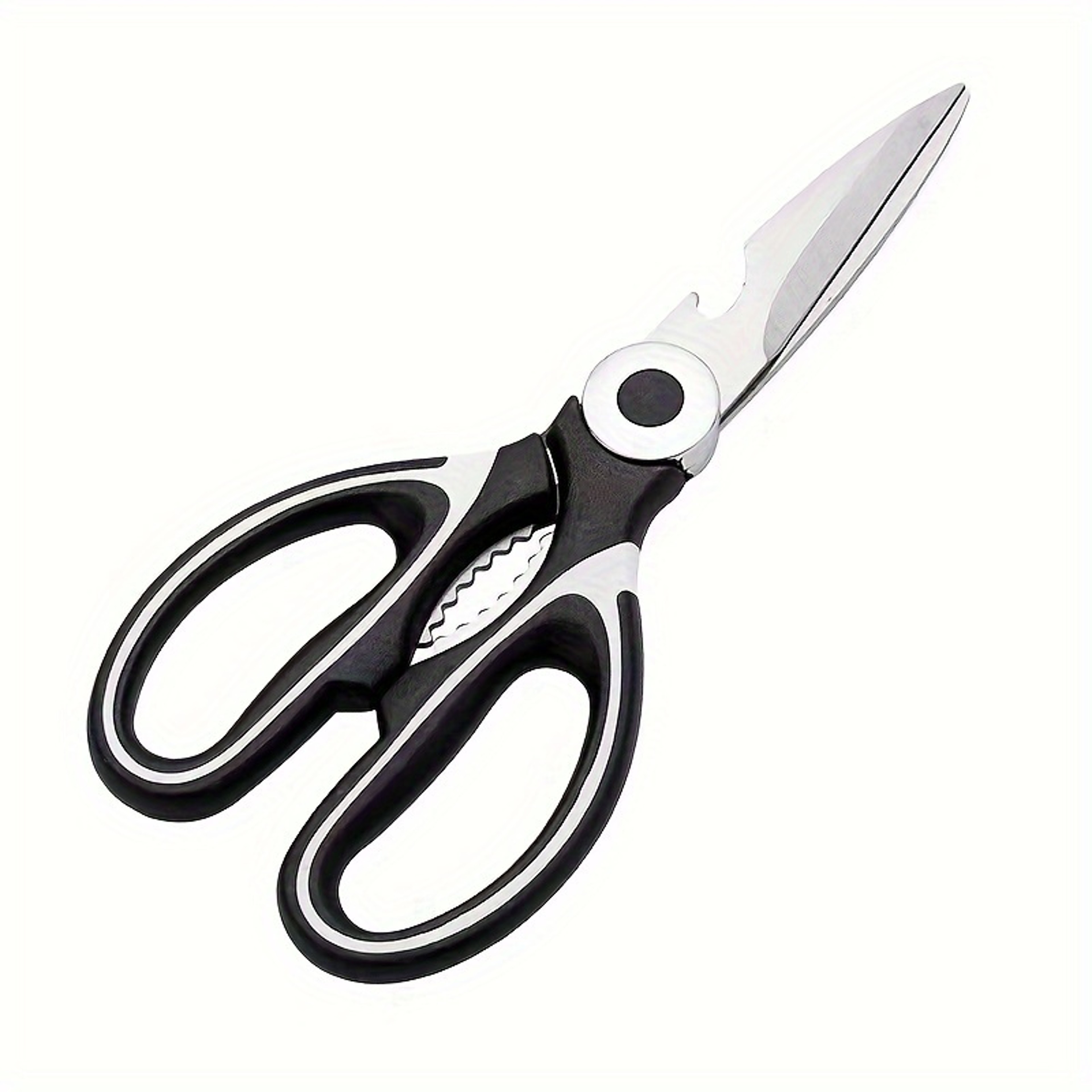 Heavy Duty Multifunction Kitchen Shears With Bottle Opener  Non Slip Grip 4