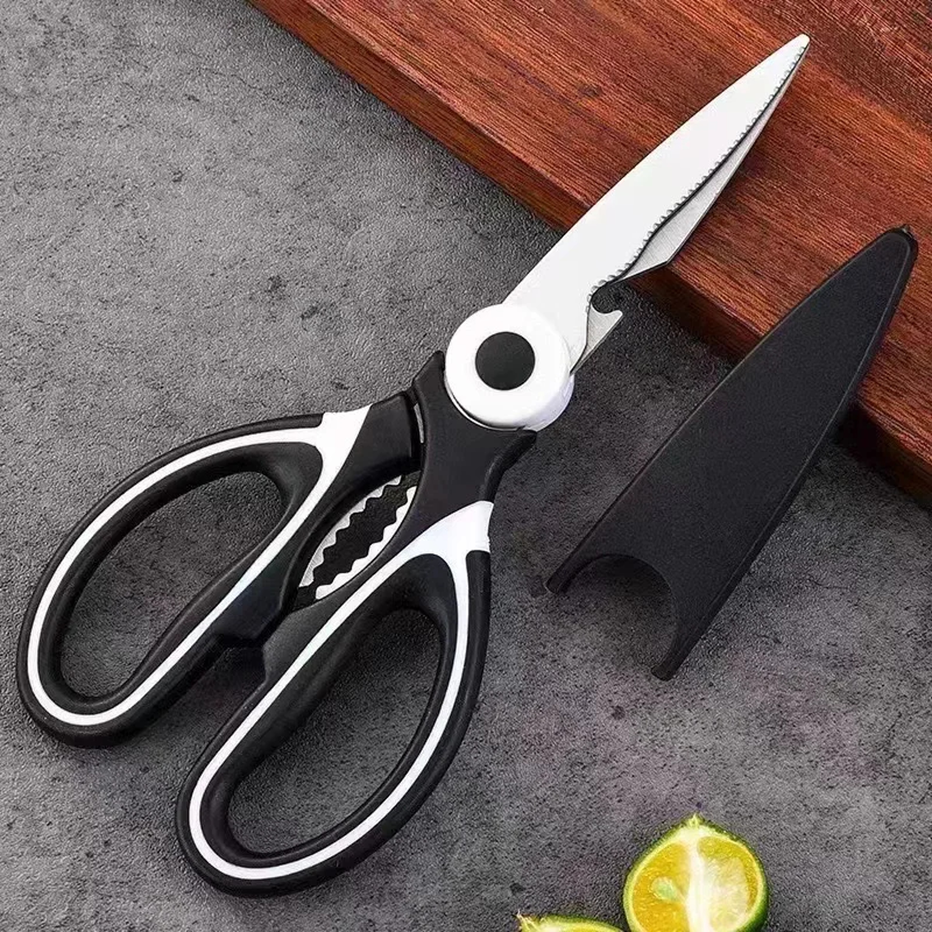 Premium Heavy Duty Stainless Steel Kitchen Shears Multipurpose Poultry  Meat Scissors 0