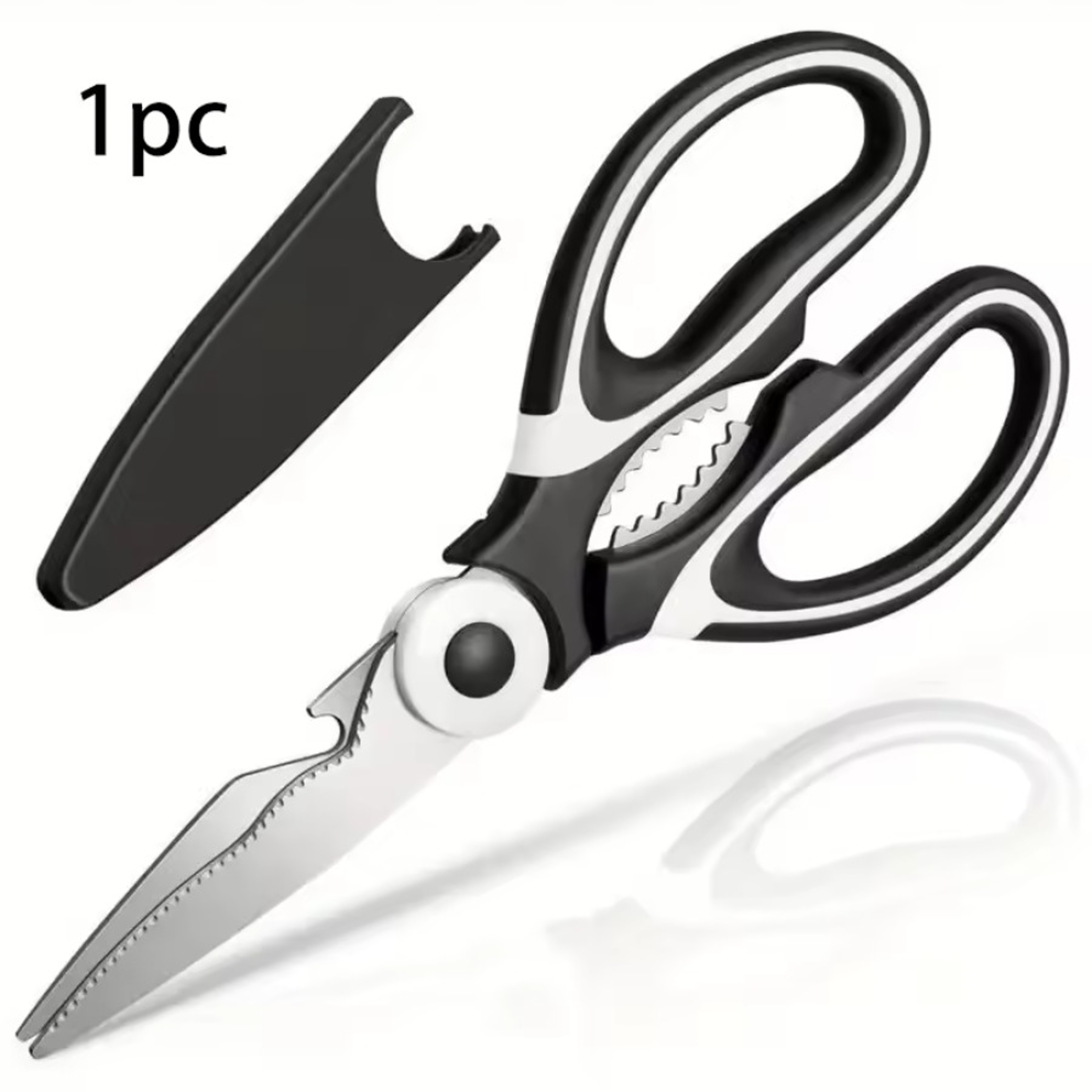 Heavy Duty Stainless Steel Kitchen Shears Multi Purpose Kitchen Shears With Comfort Grip  Safety Sl 4