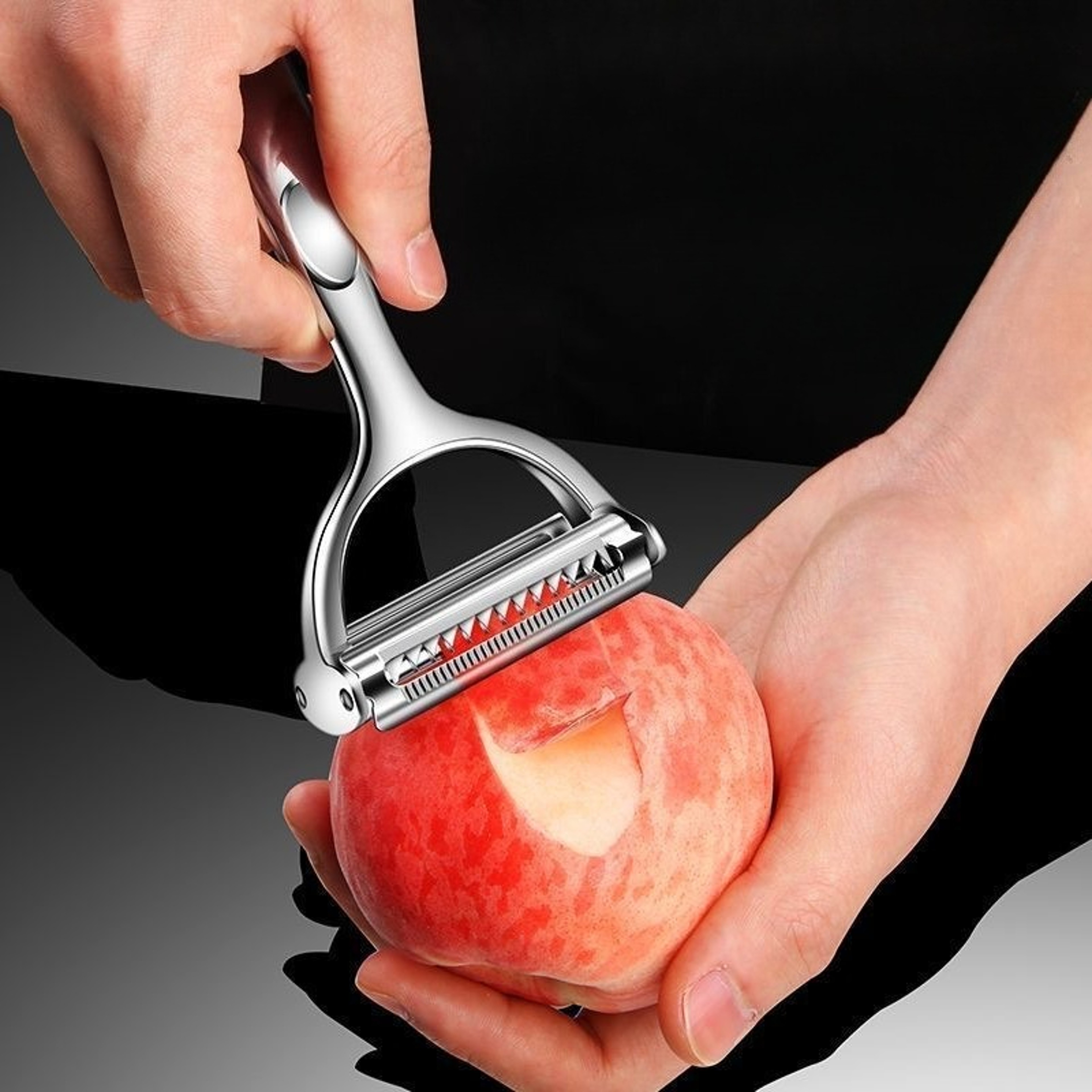 All In One Double Head Vegetable Peeler Premium Stainless Steel Peeler For Fruits  Veggies 1