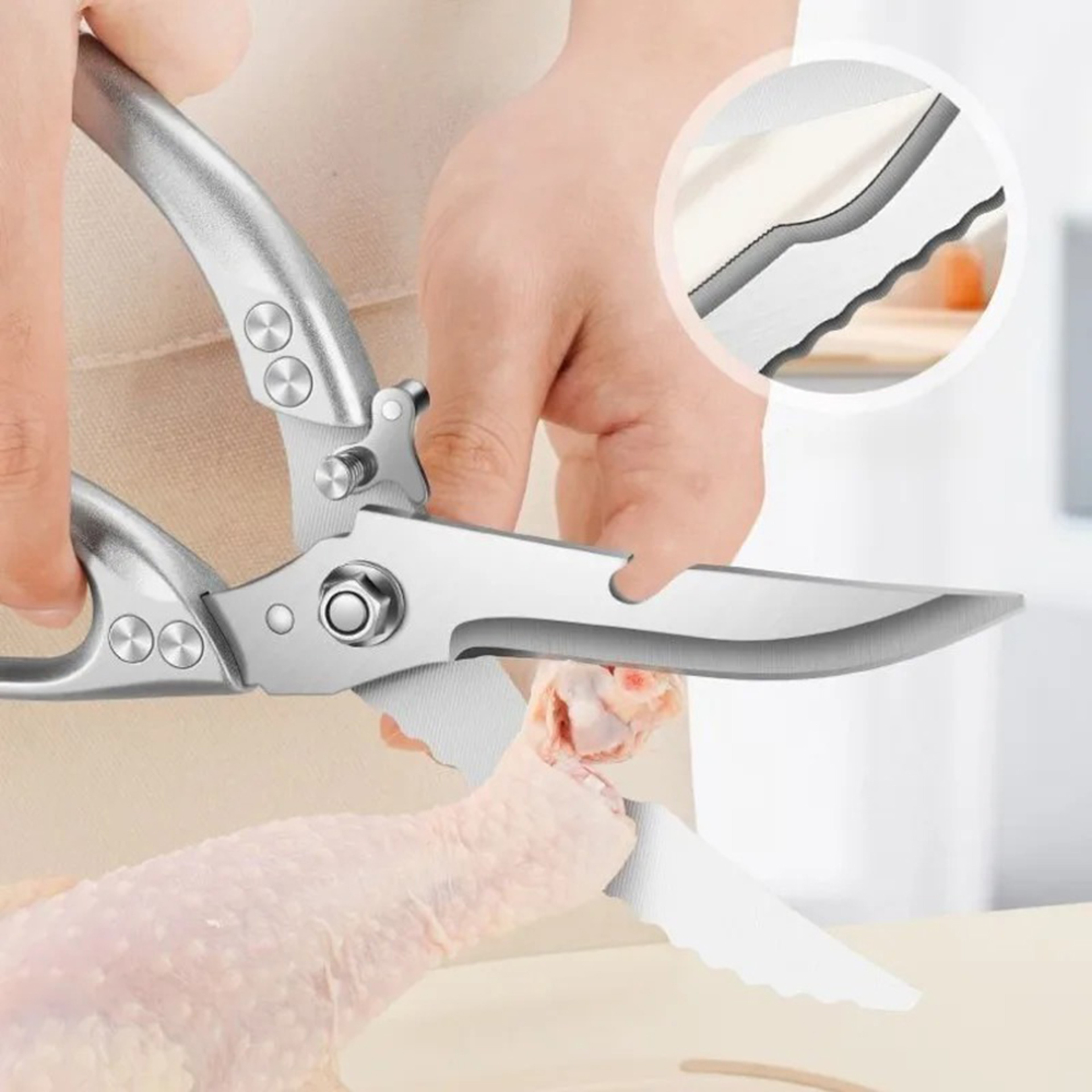 TitanCut Pro Multifunction Kitchen Scissors Heavy Duty Poultry Shears  Bottle Opener 0
