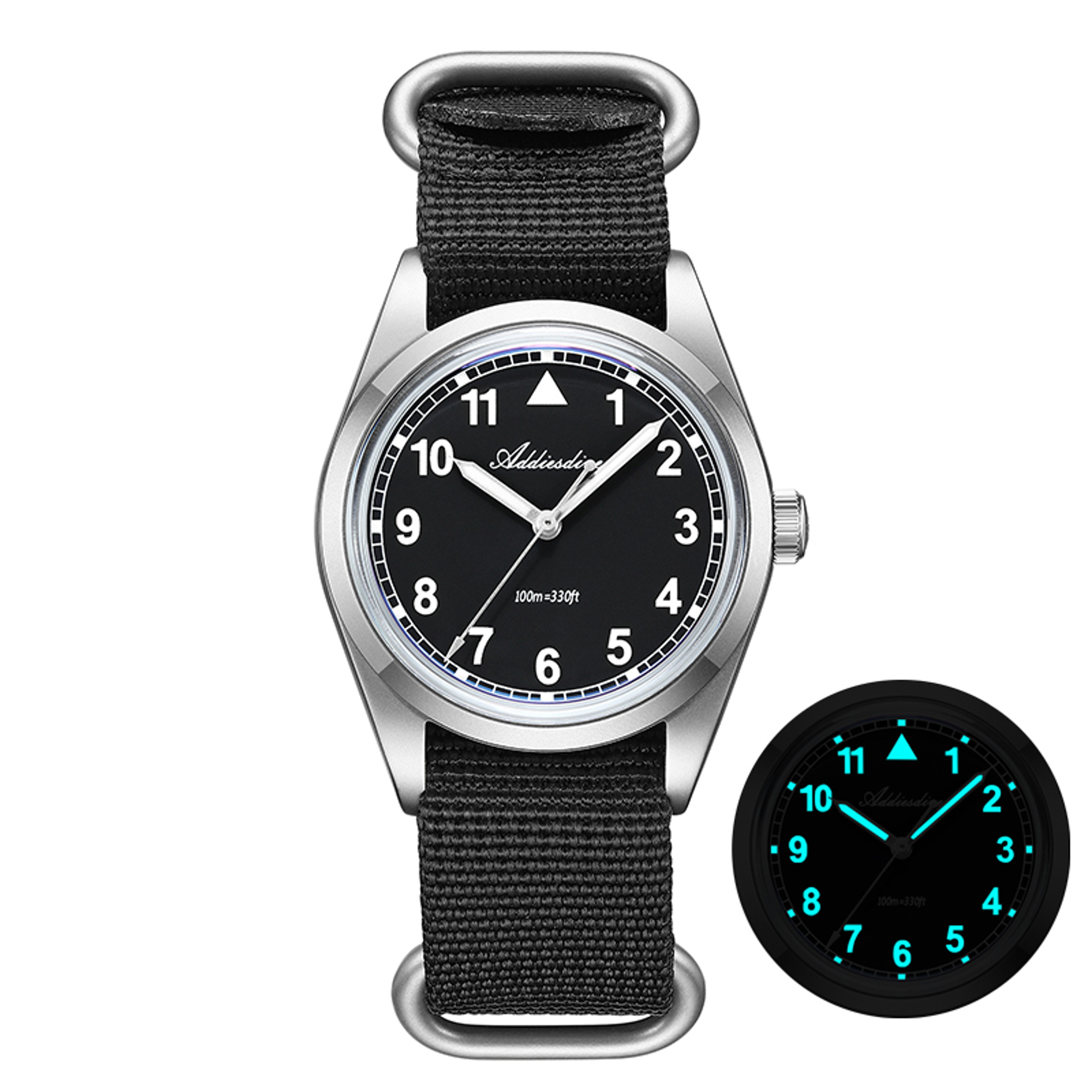 Ultimate Mens Waterproof Analog Quartz Watch With Durable Nylon Strap Water Resistance 0