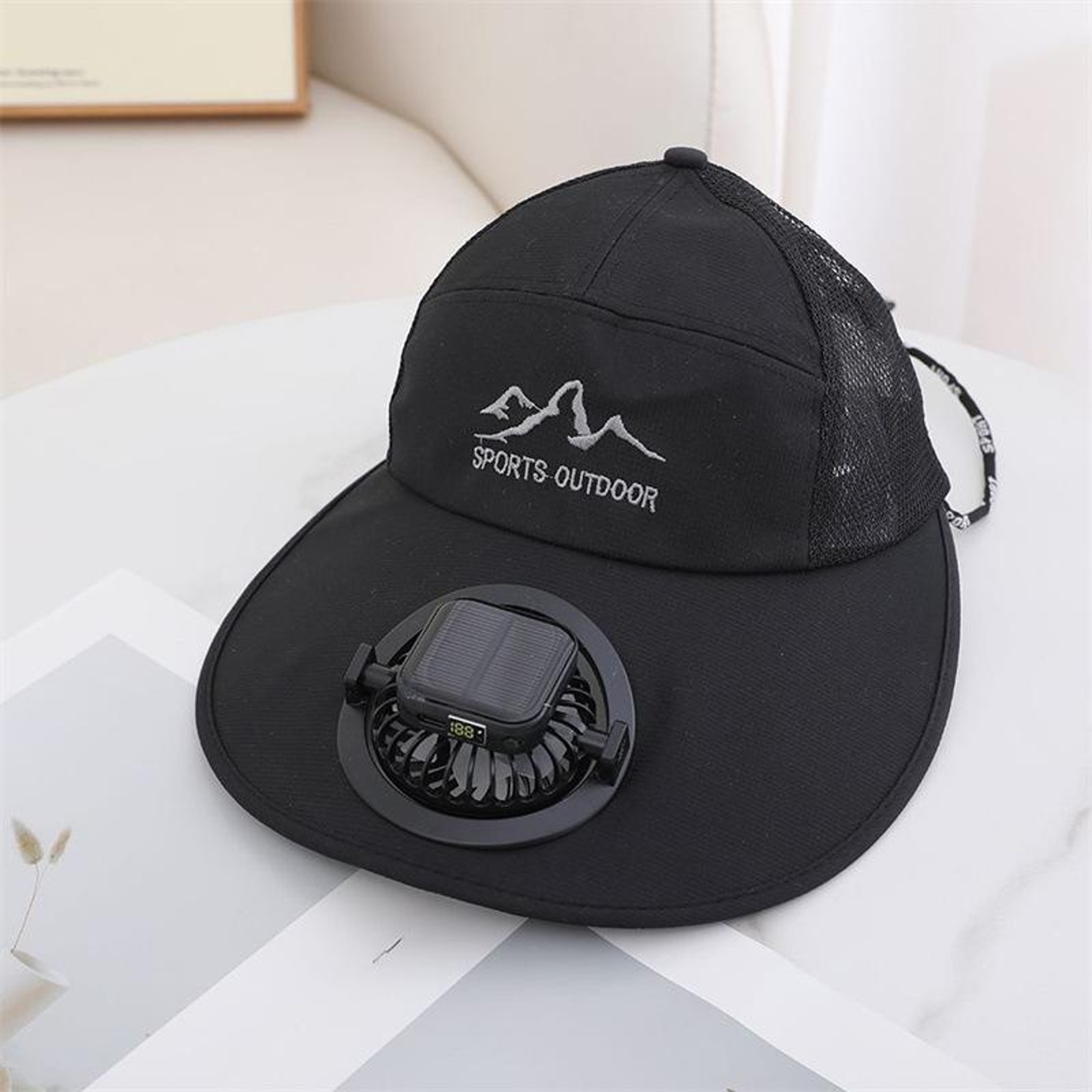 SolarCool Breeze Fan Hat Solar Powered Fan Hat With Sun Protection For Fishing Hiking  Outdoor Work 0