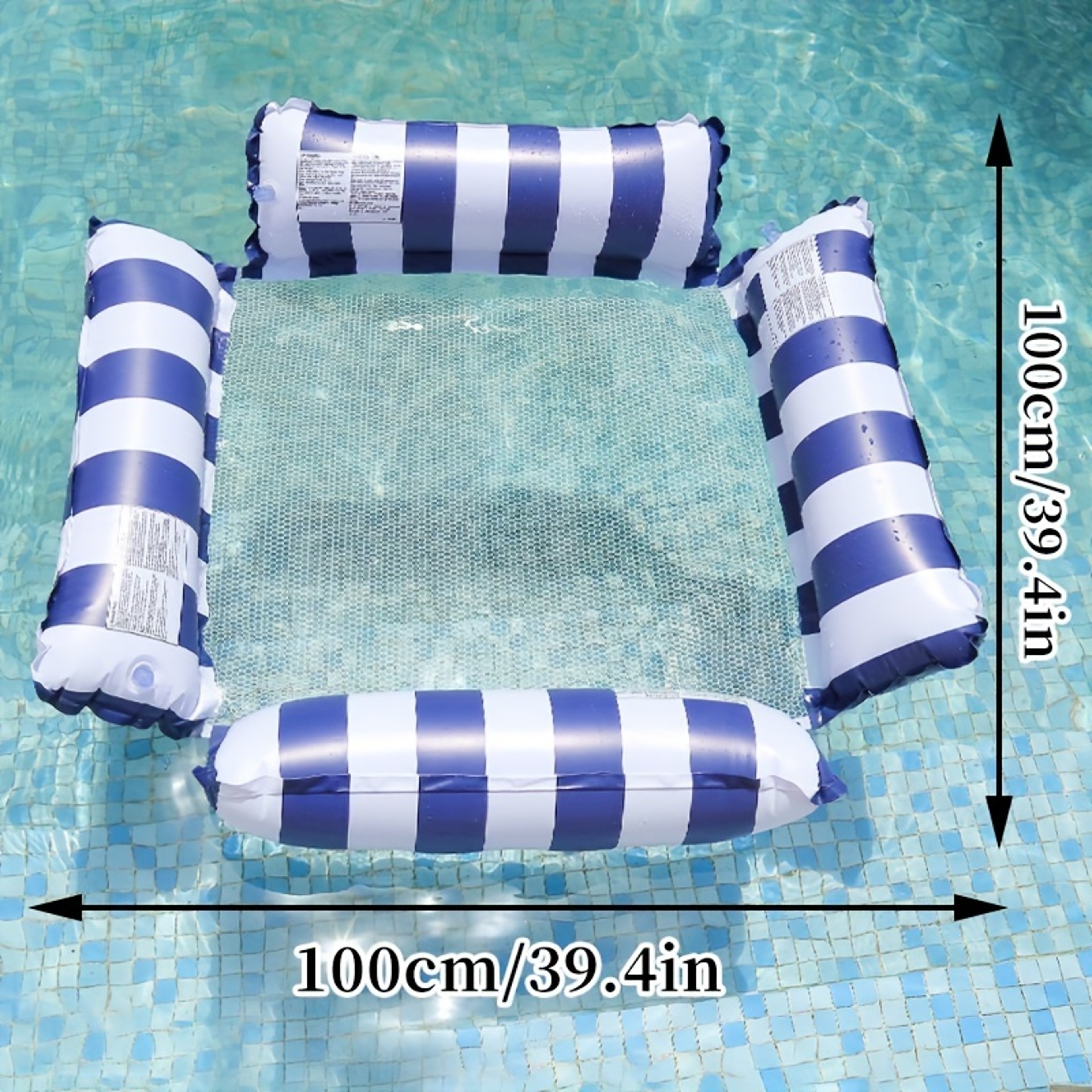 Inflatable Water Hammock Pool Float Lounge Sofa Bed 2