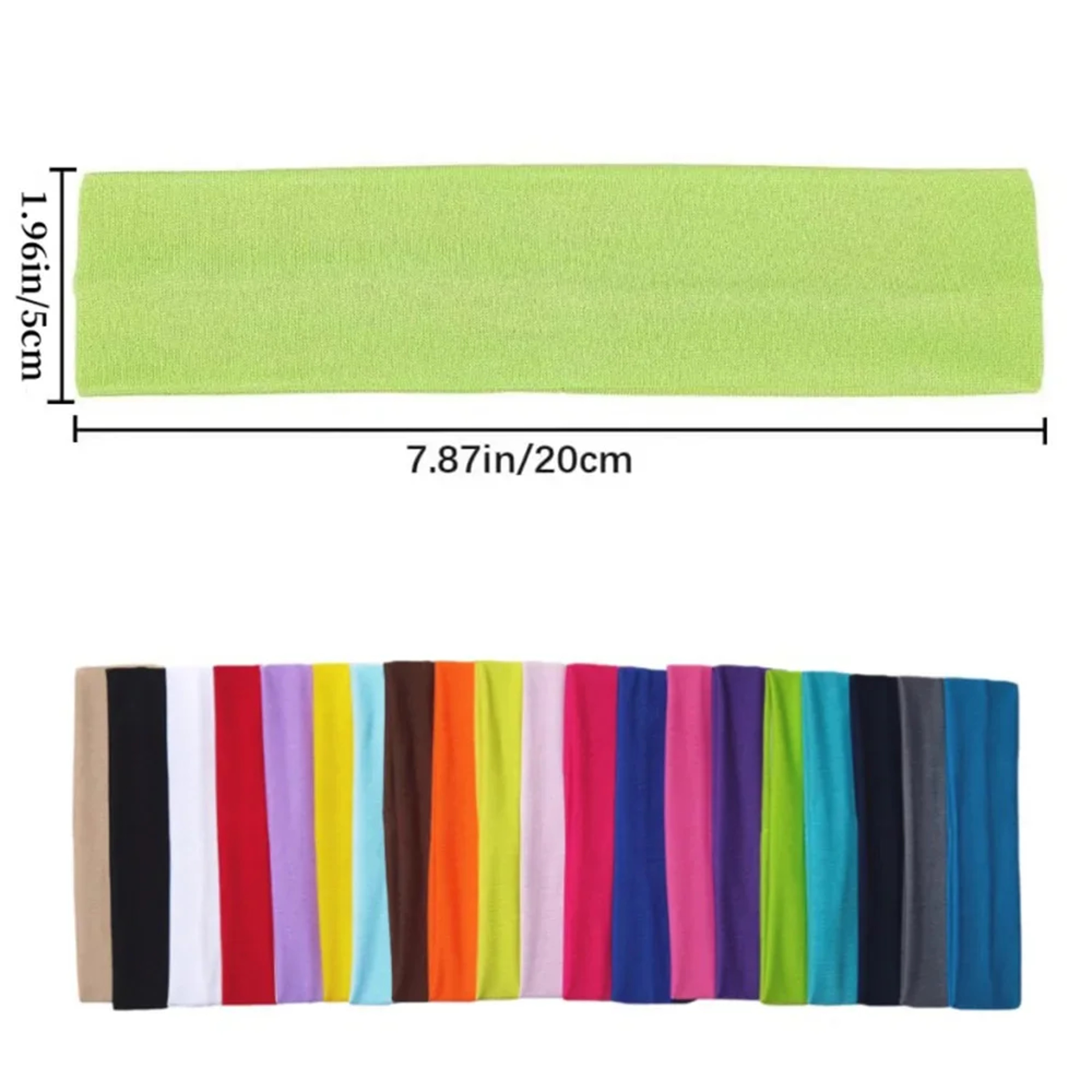 Wide Elastic Yoga Headband Sports  Running Sweatband For Women Fitness Turban Hairband 2