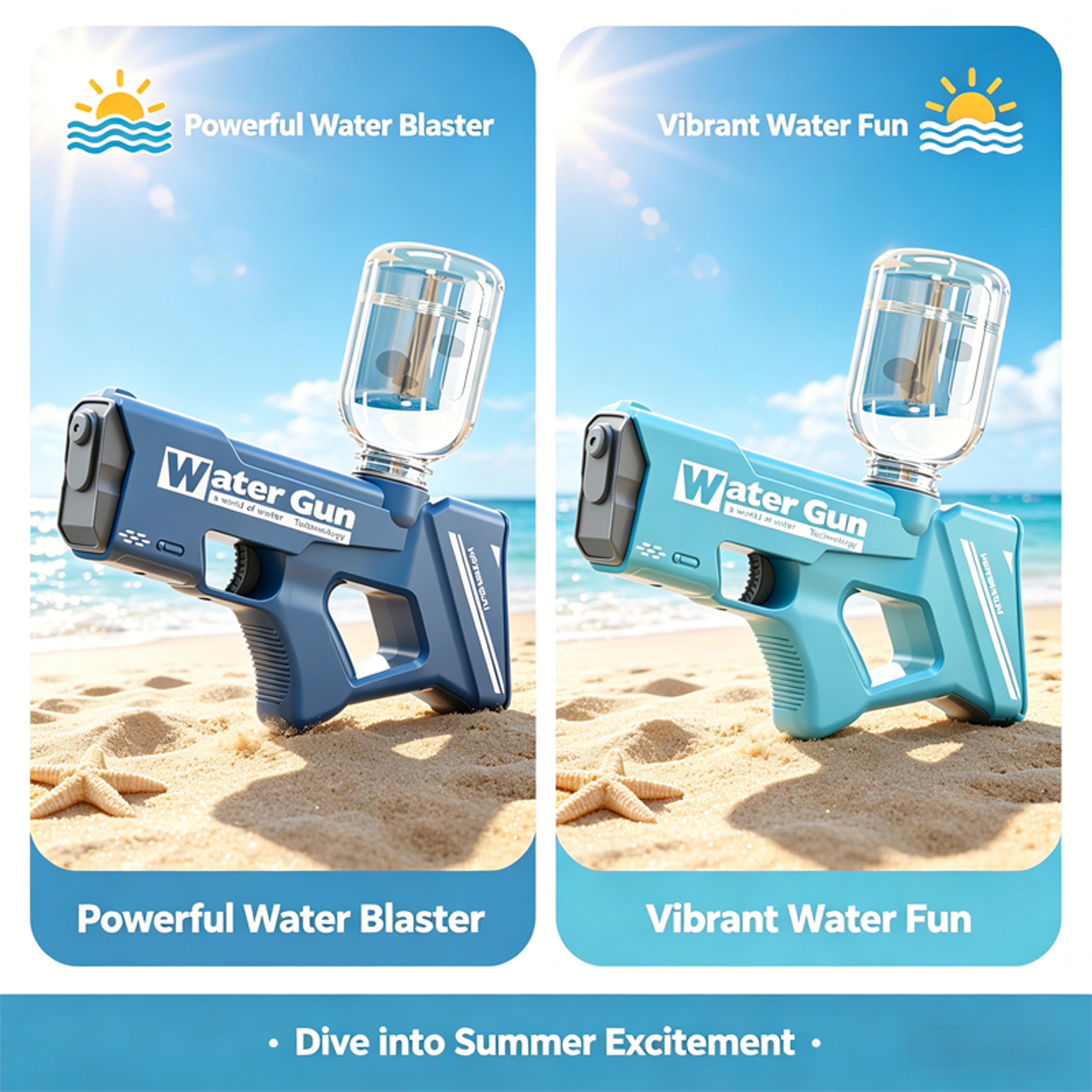 Electric Water Gun For Adults Automatic High Pressure Water Blaster Rechargeable Summer Outdoor Toy 1
