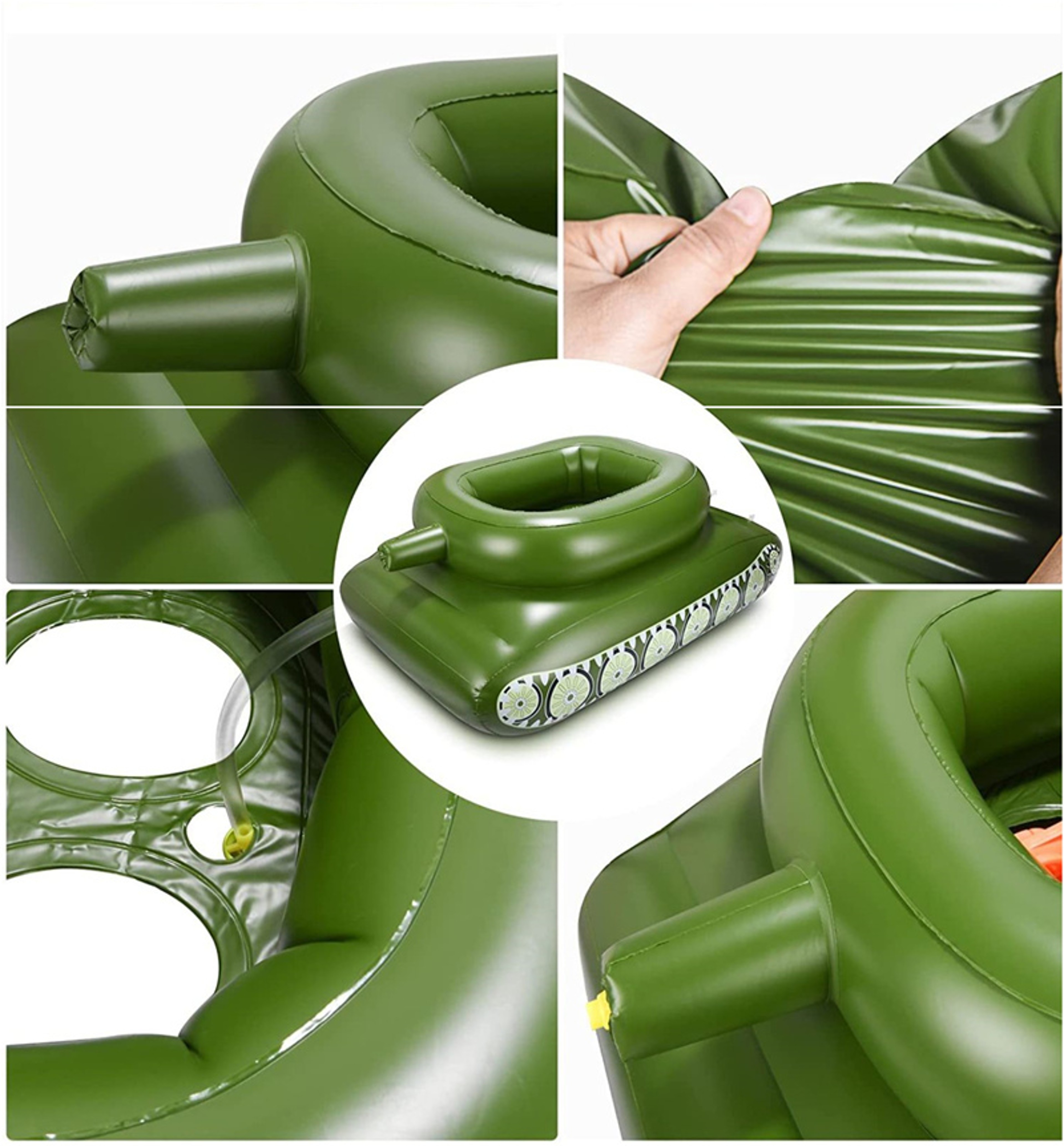 Giant Inflatable Pool Float With Water Gun Ride On Seat For Adults Summer Pool Party Float 2