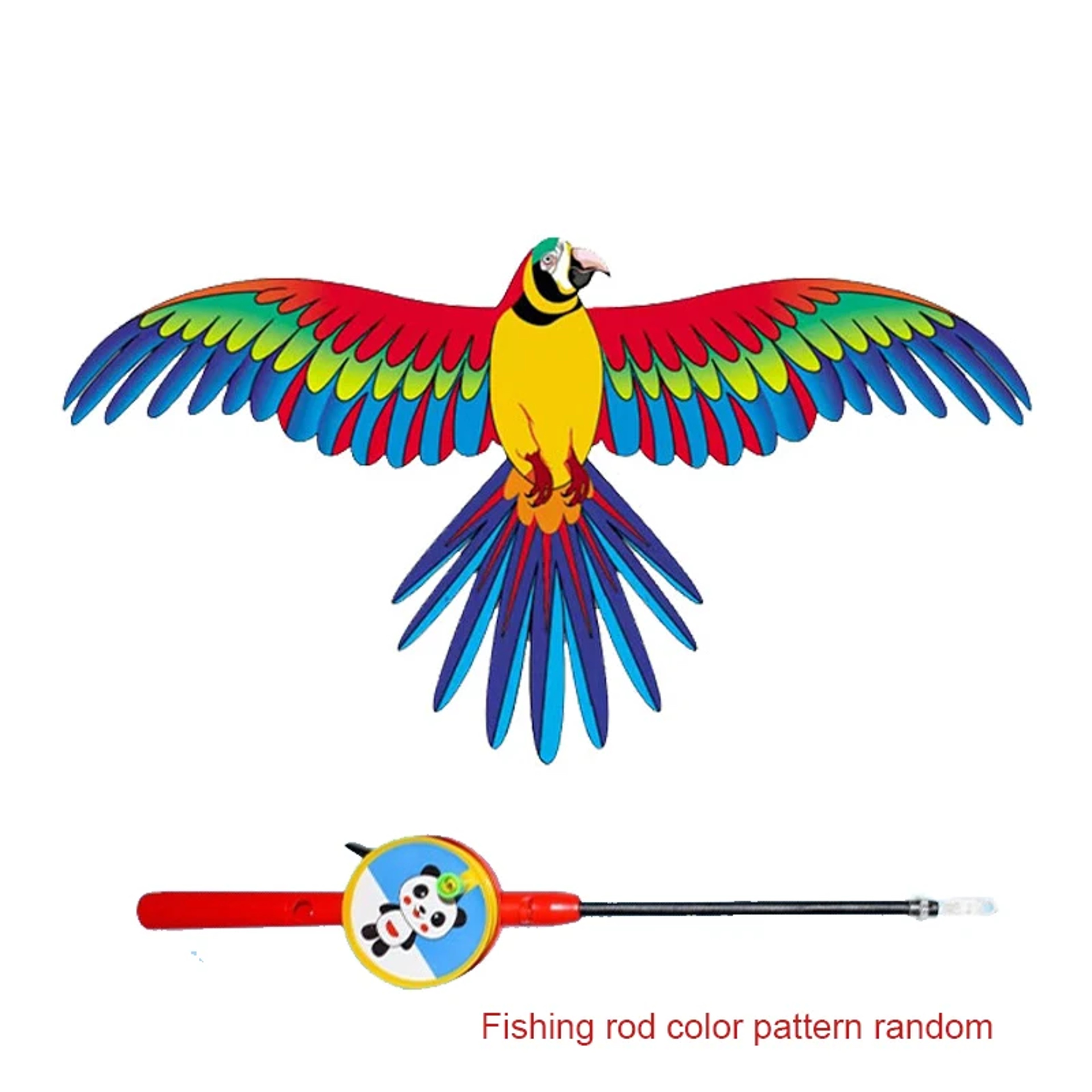 Cartoon Eagle Foldable Kids Kite Toy With Hand Brake Outdoor Flying Fun 6