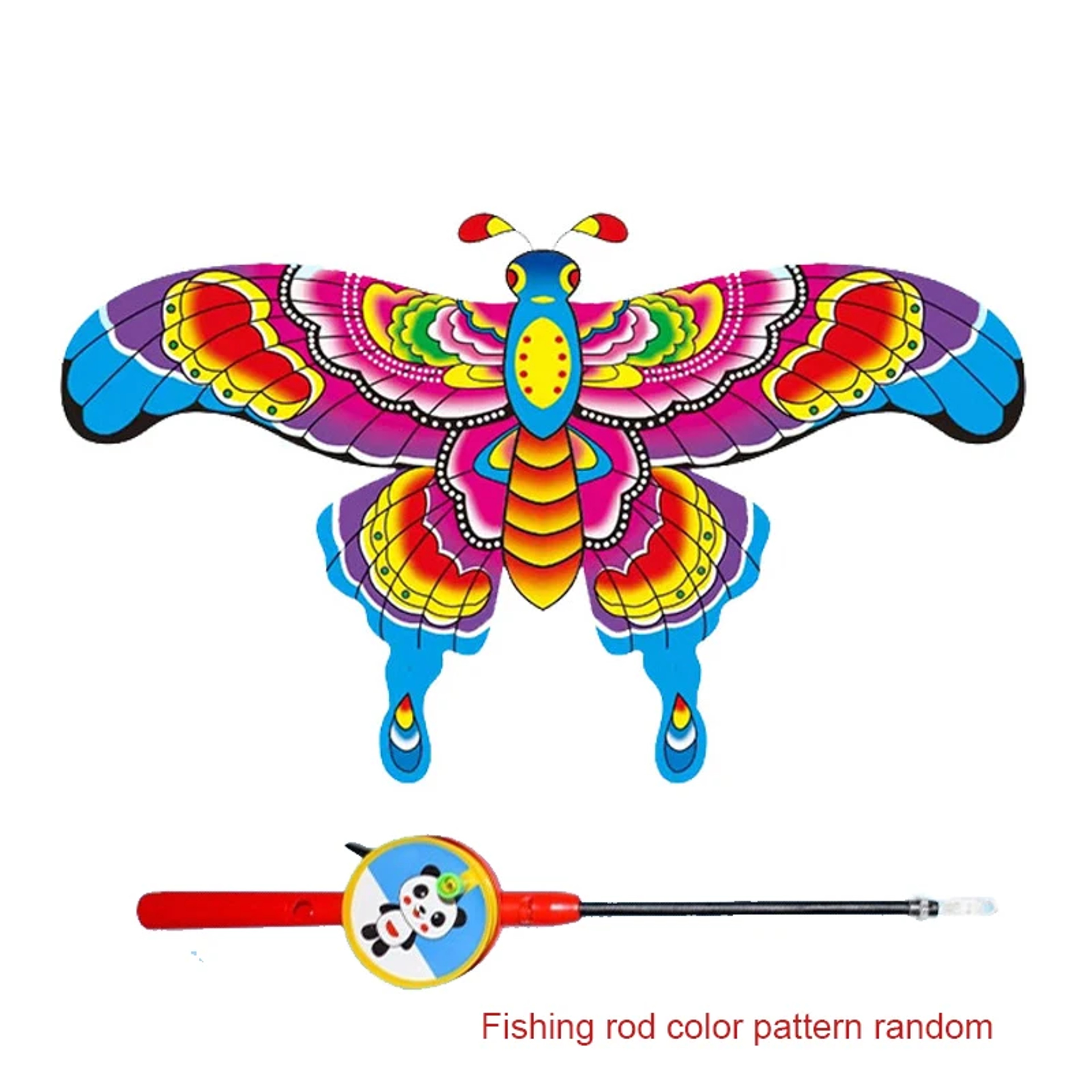 Cartoon Eagle Foldable Kids Kite Toy With Hand Brake Outdoor Flying Fun 7