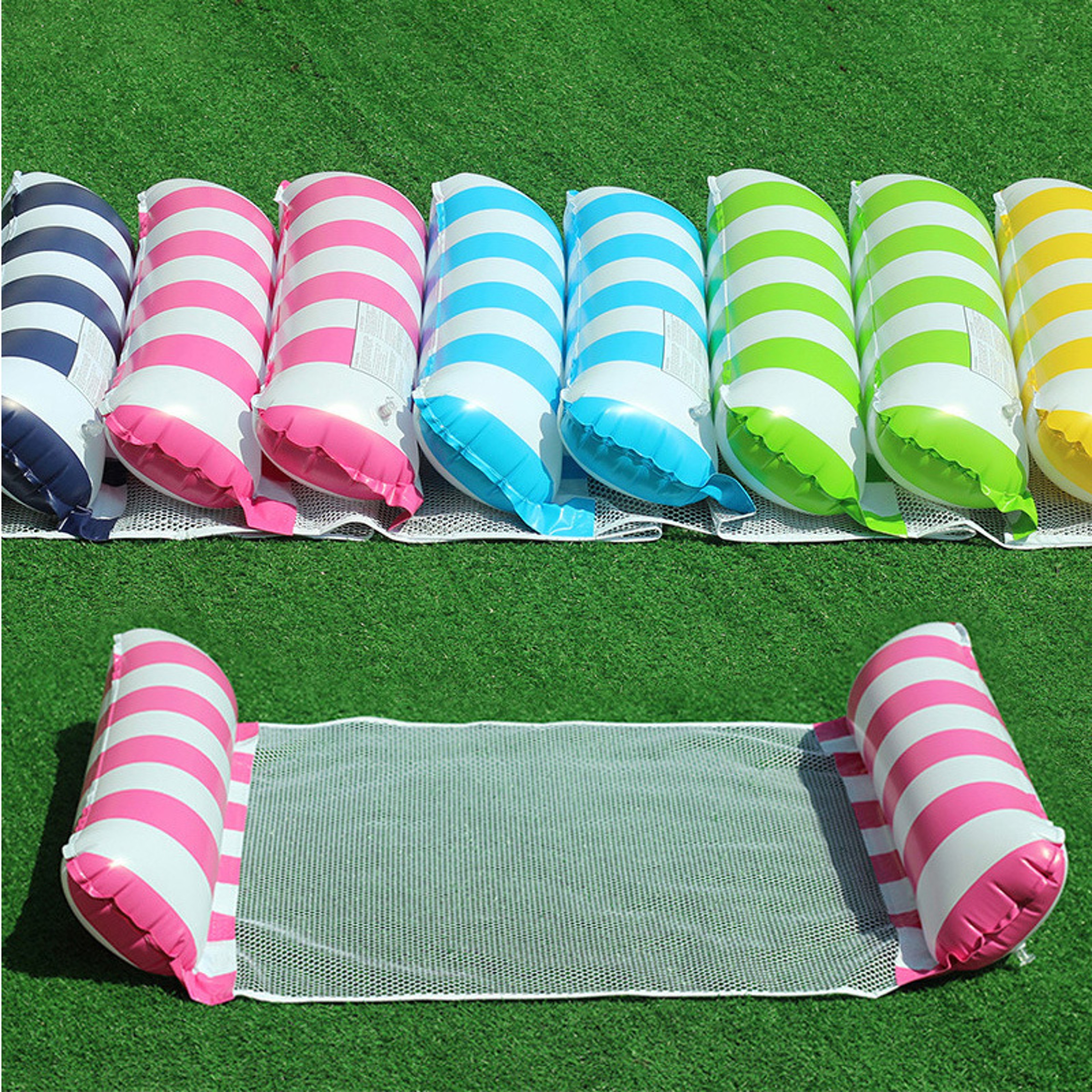 Inflatable Water Hammock Pool Float Lounge Chair for Relaxing Summer Pool Days – view 1