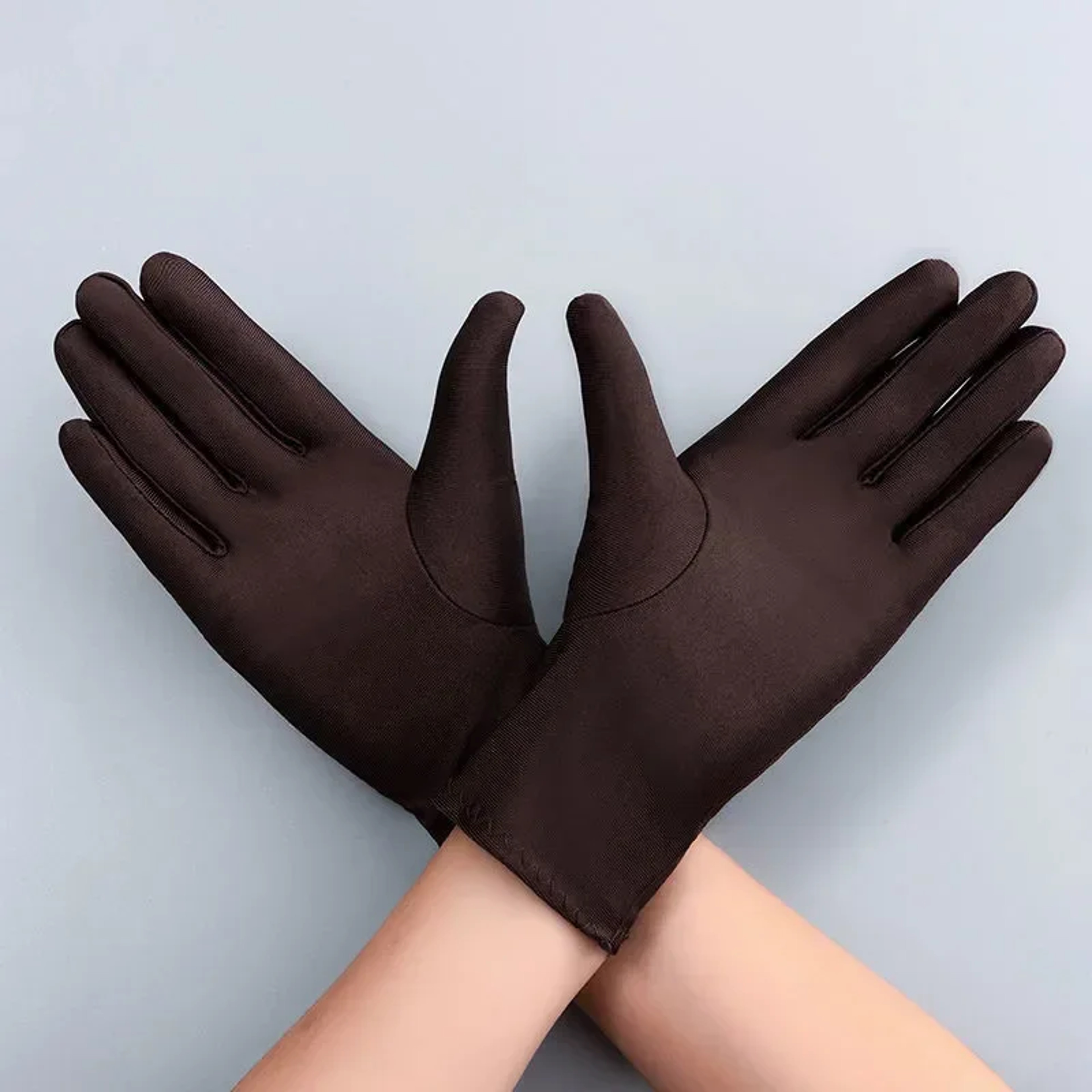 Summer Spandex Sun Protection Short Stretch Dressy Dance Gloves Unisex Fashion Etiquette Mittens 4