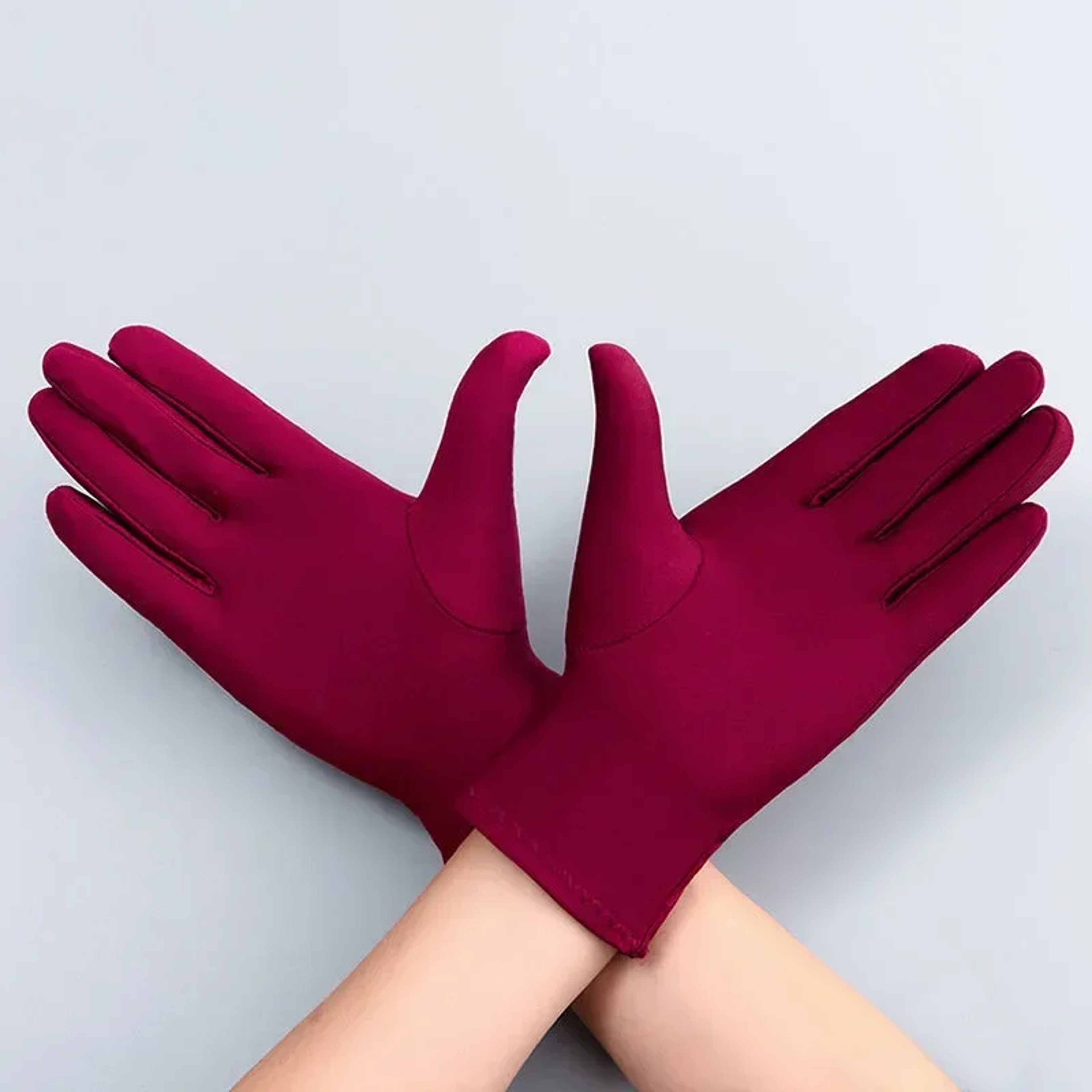 Summer Spandex Sun Protection Short Stretch Dressy Dance Gloves Unisex Fashion Etiquette Mittens 8