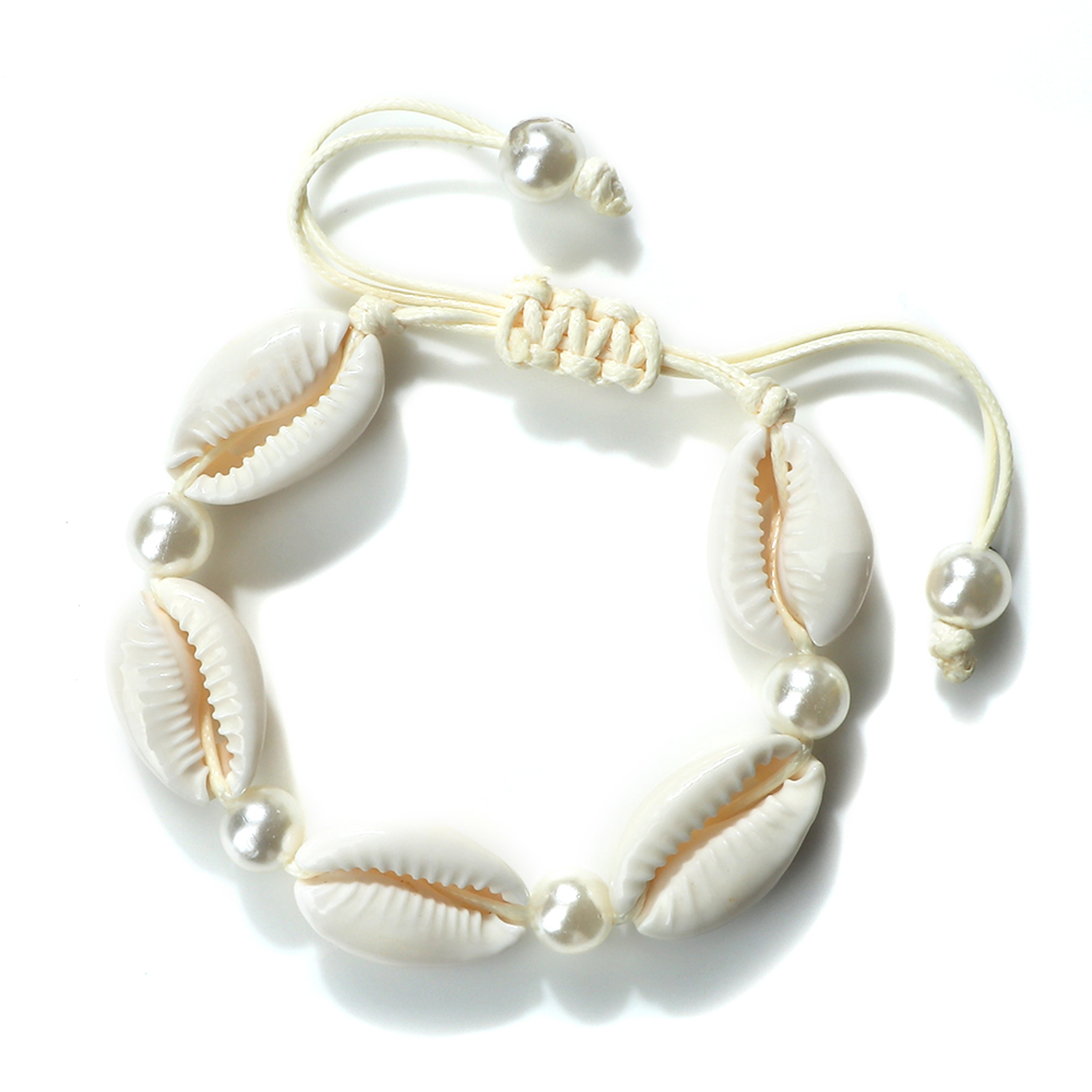 Boho Shell Bracelet Handmade Adjustable Beach Jewelry For Women Summer Style 8