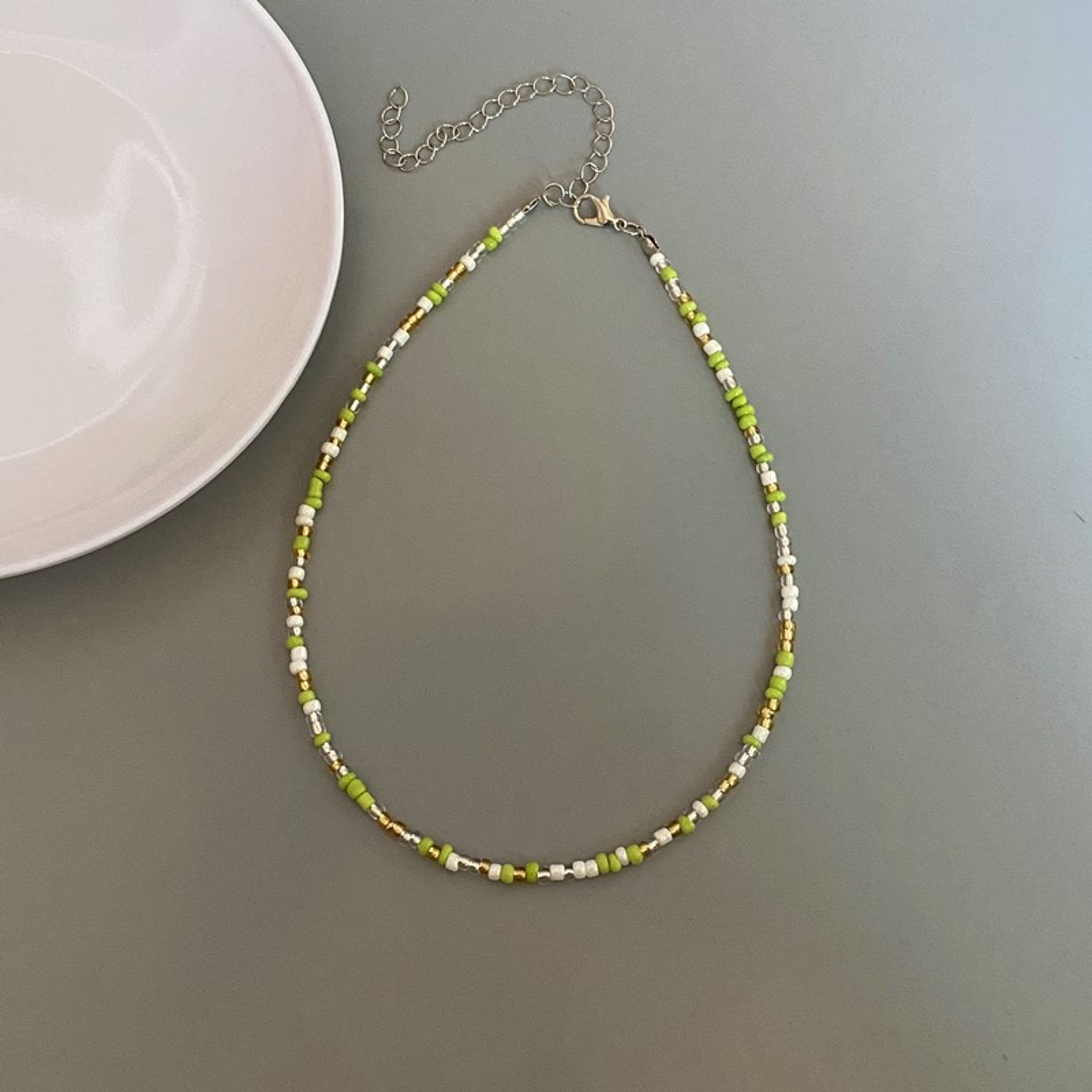 Colorful Seed Bead Choker Necklace For Women Summer Clavicle Beaded Jewelry 3