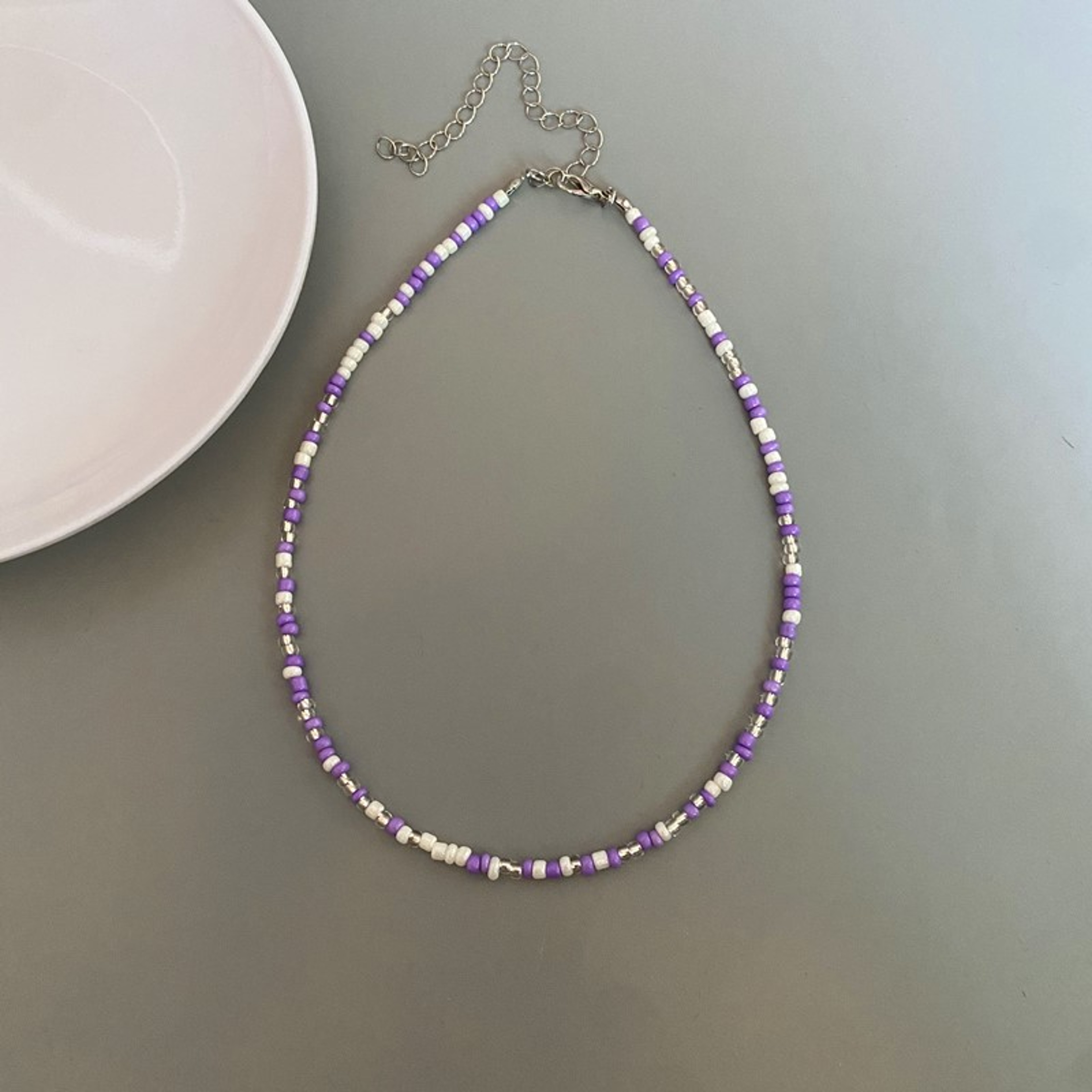 Colorful Seed Bead Choker Necklace For Women Summer Clavicle Beaded Jewelry 4