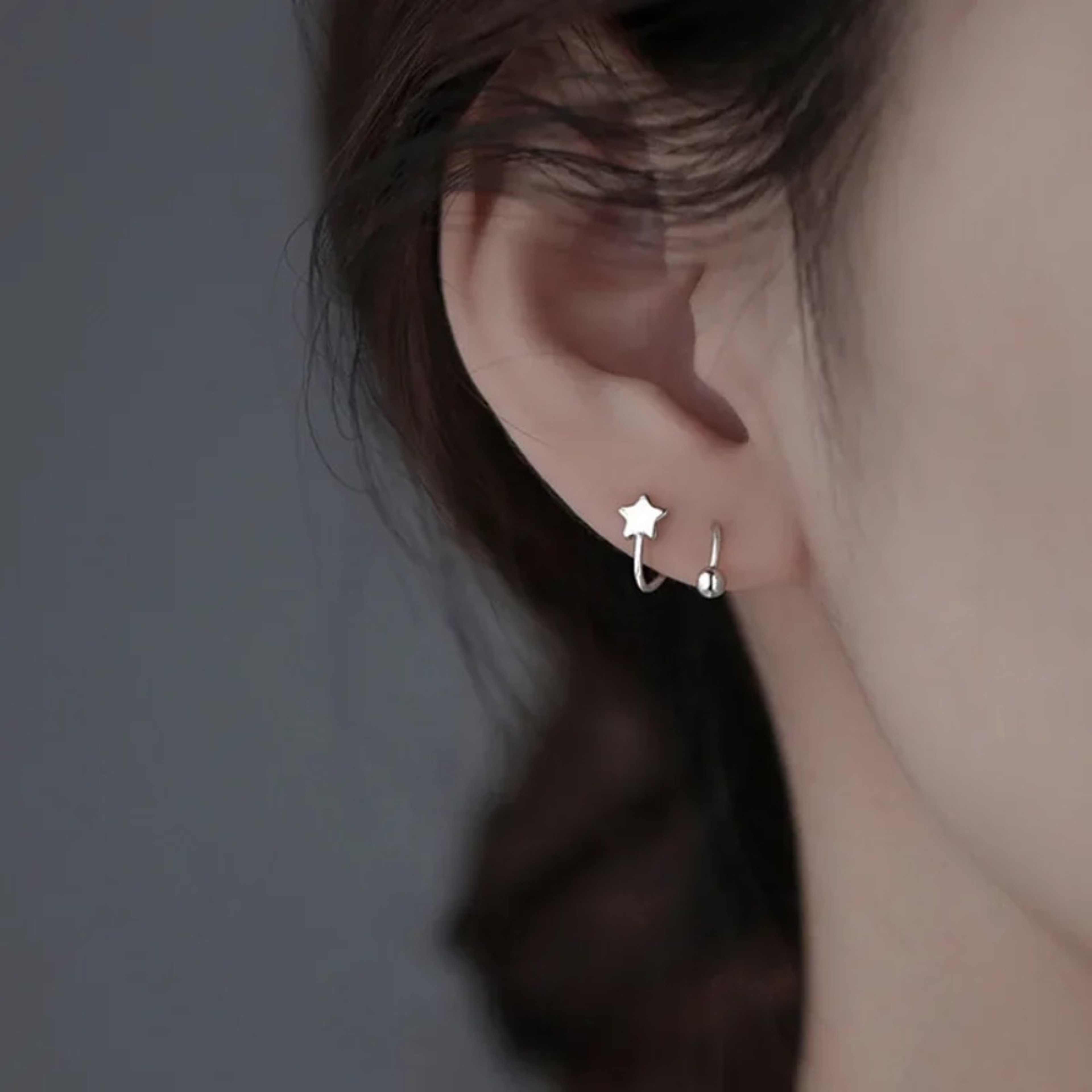 Stainless Steel Star Screw Back Stud Earrings For Cartilage Piercing Hypoallergenic Unusual Mini St 1