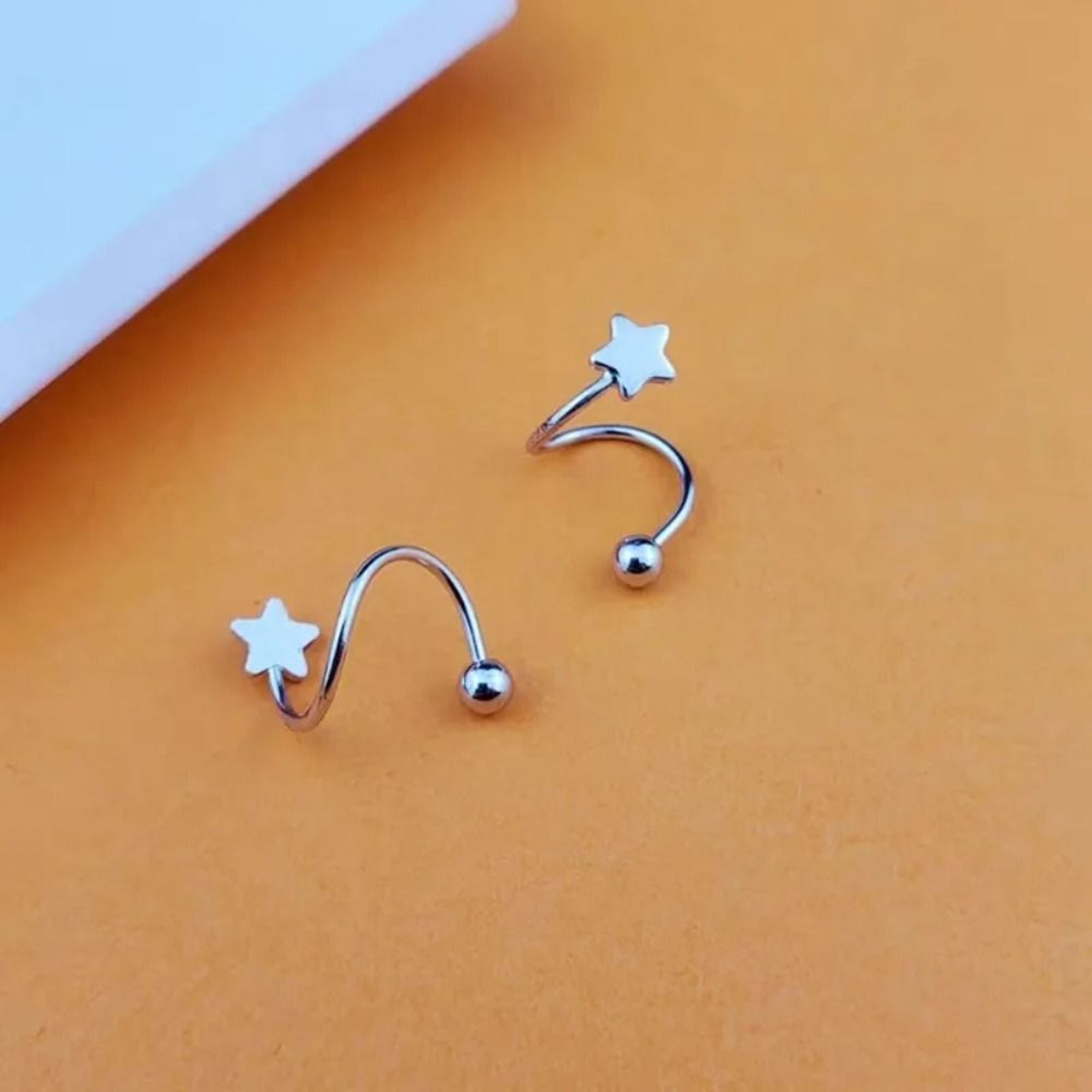 Stainless Steel Star Screw Back Stud Earrings For Cartilage Piercing Hypoallergenic Unusual Mini St 5