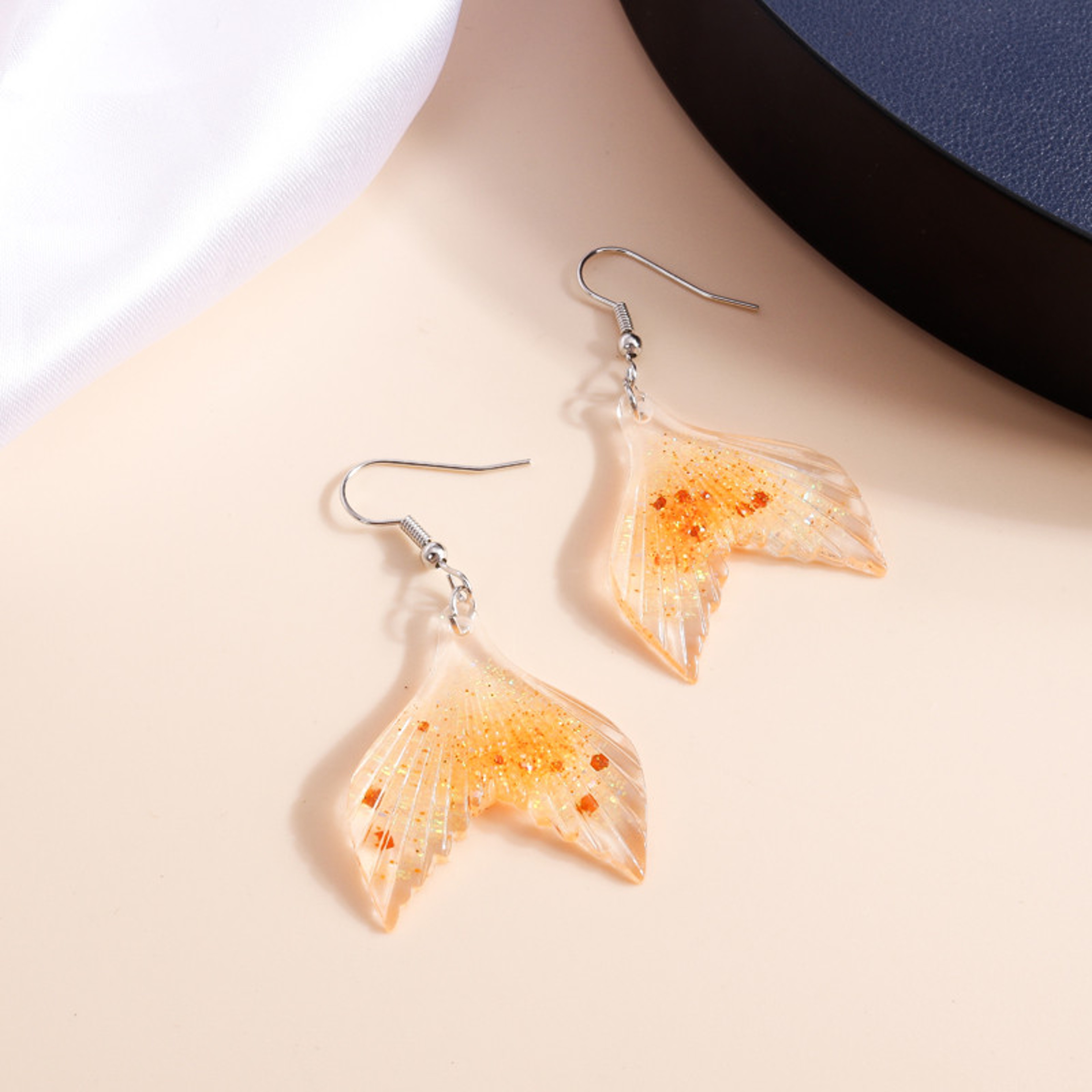 Mermaid Starfish Resin Dangle Earrings Boho Beach Earrings For Women Summer Vacation Jewelry 1