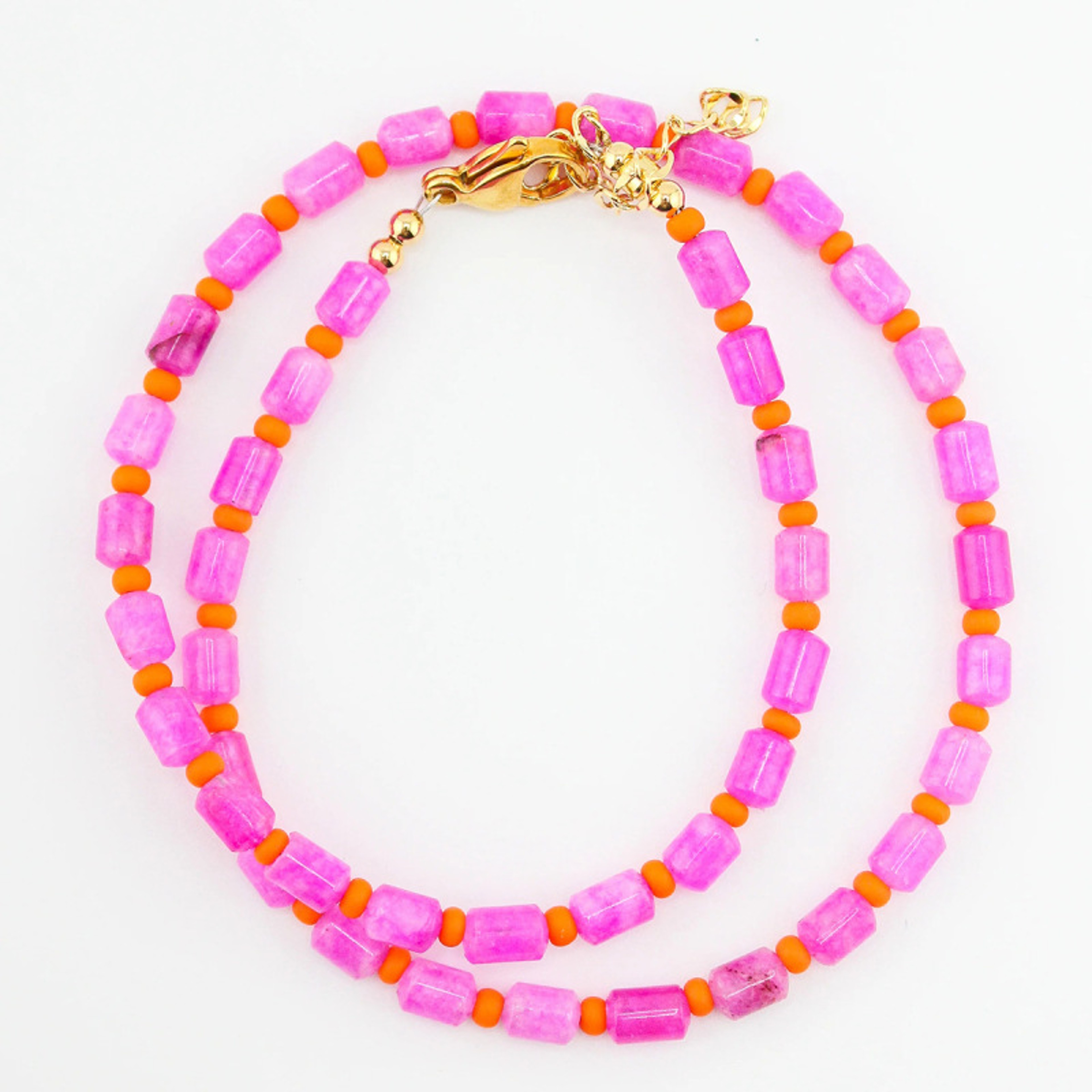 Bohemian Resin Bead Shell Charm Necklace DIY Boho Statement Beaded Jewelry For Women 5
