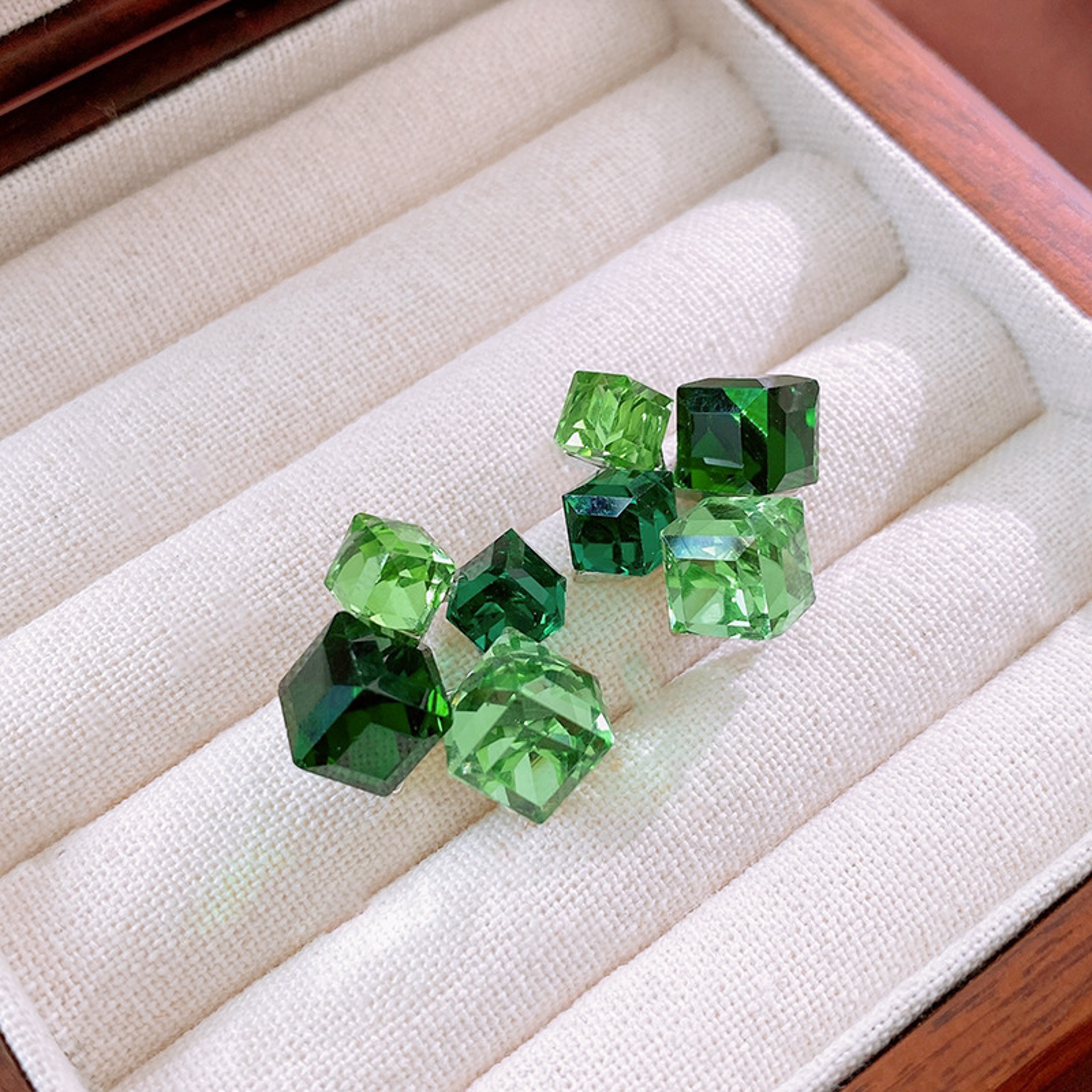 Colorful Crystal Geometric Square Earrings for Women Unique Statement Fashion Jewelry – view 8