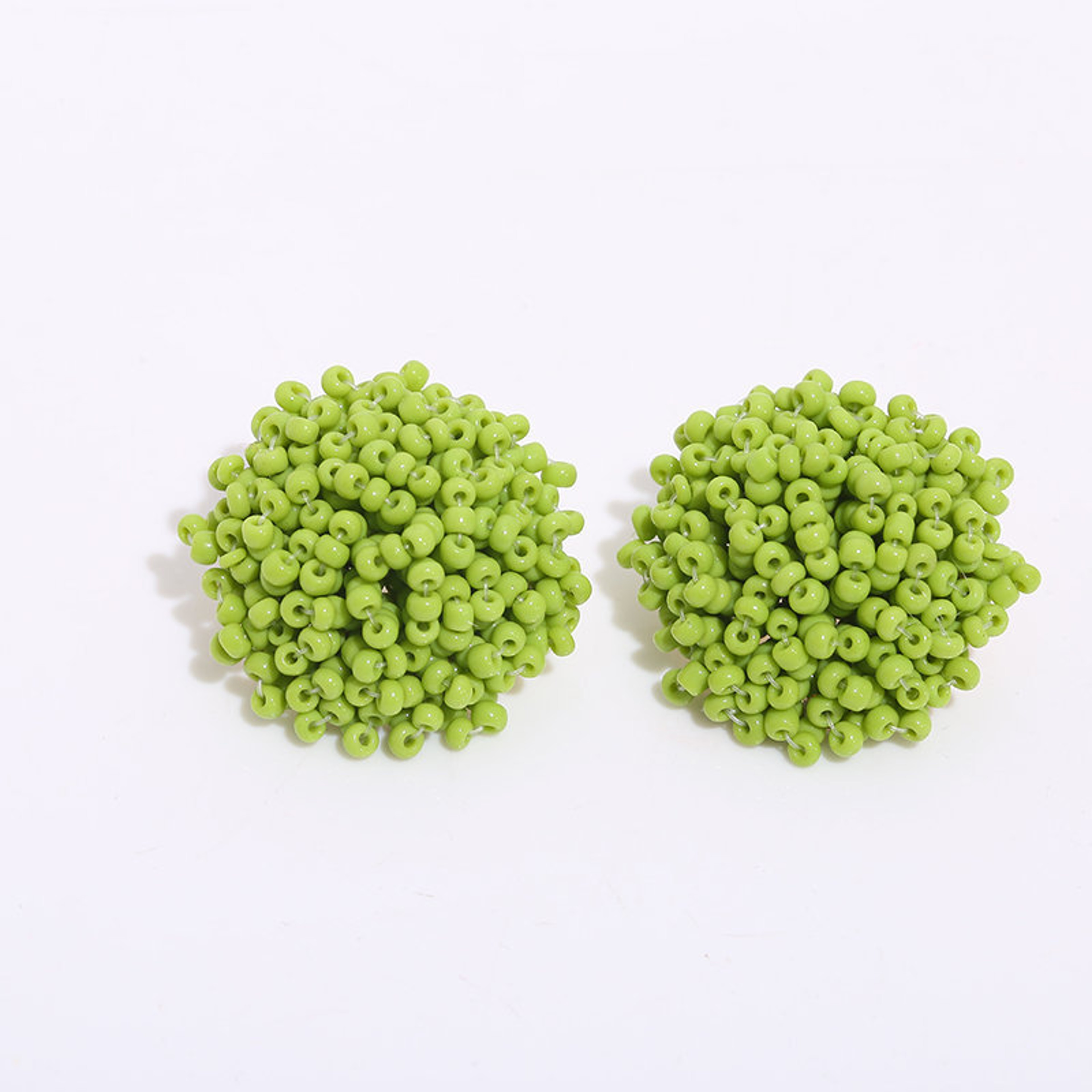 Handmade Colorful Bead Boho Stud Earrings Vintage Ethnic Round Earrings For Women 17
