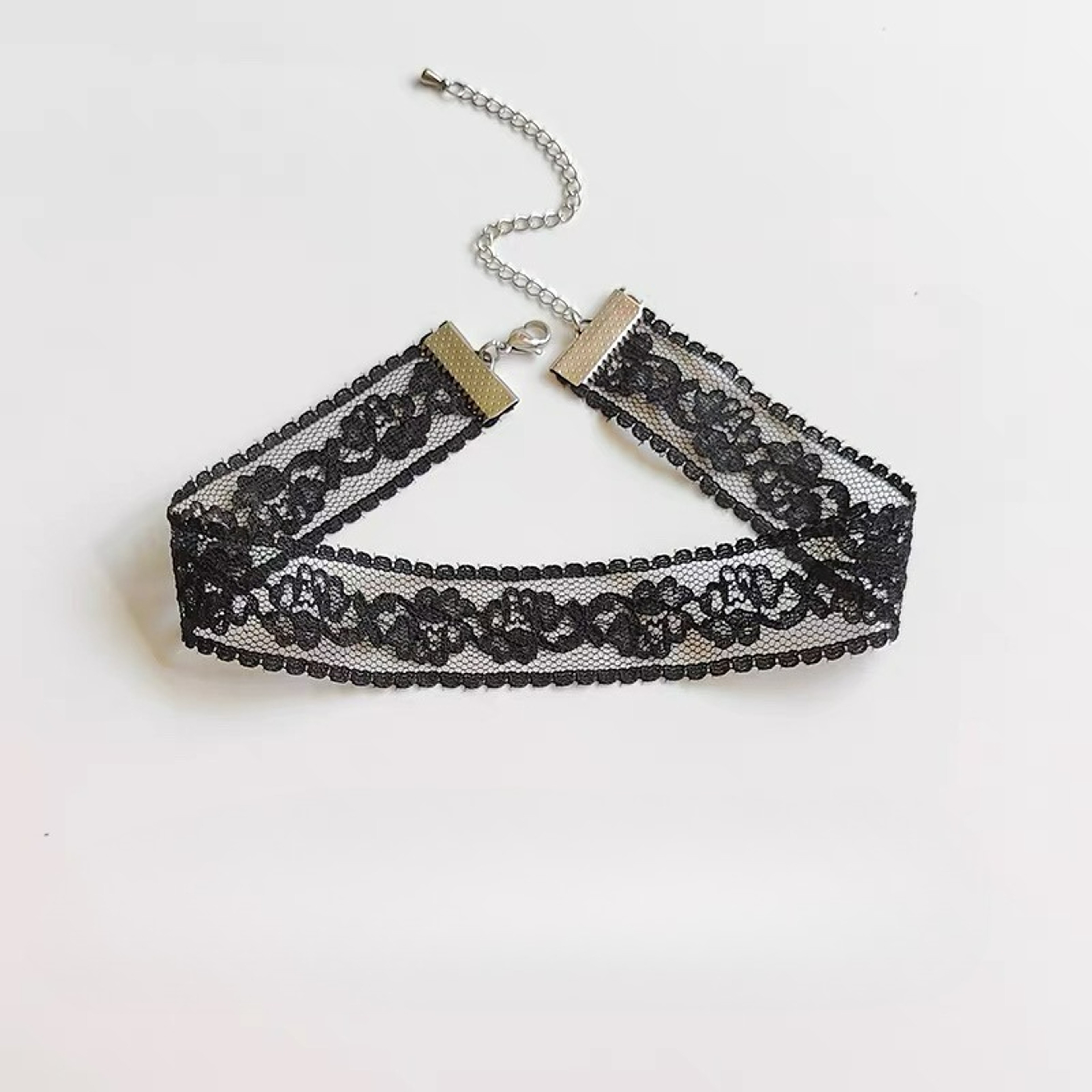 Midnight Rose Gothic Lace Choker Necklace For Women Floral Statement Collar Accessory 4